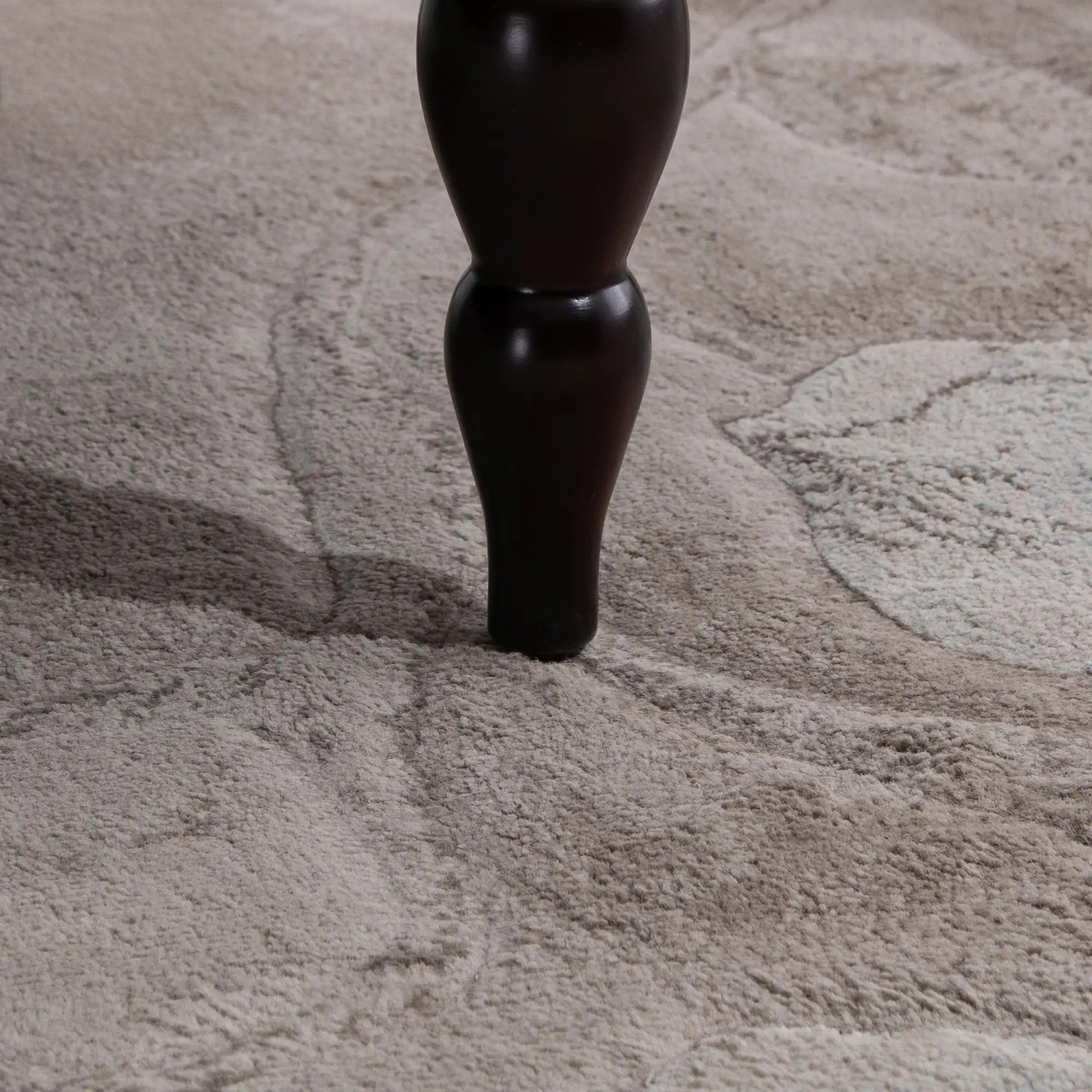 Loveseat, Compact 2 Seater Button Tufted with Carved Legs, Wood Frame, Grey