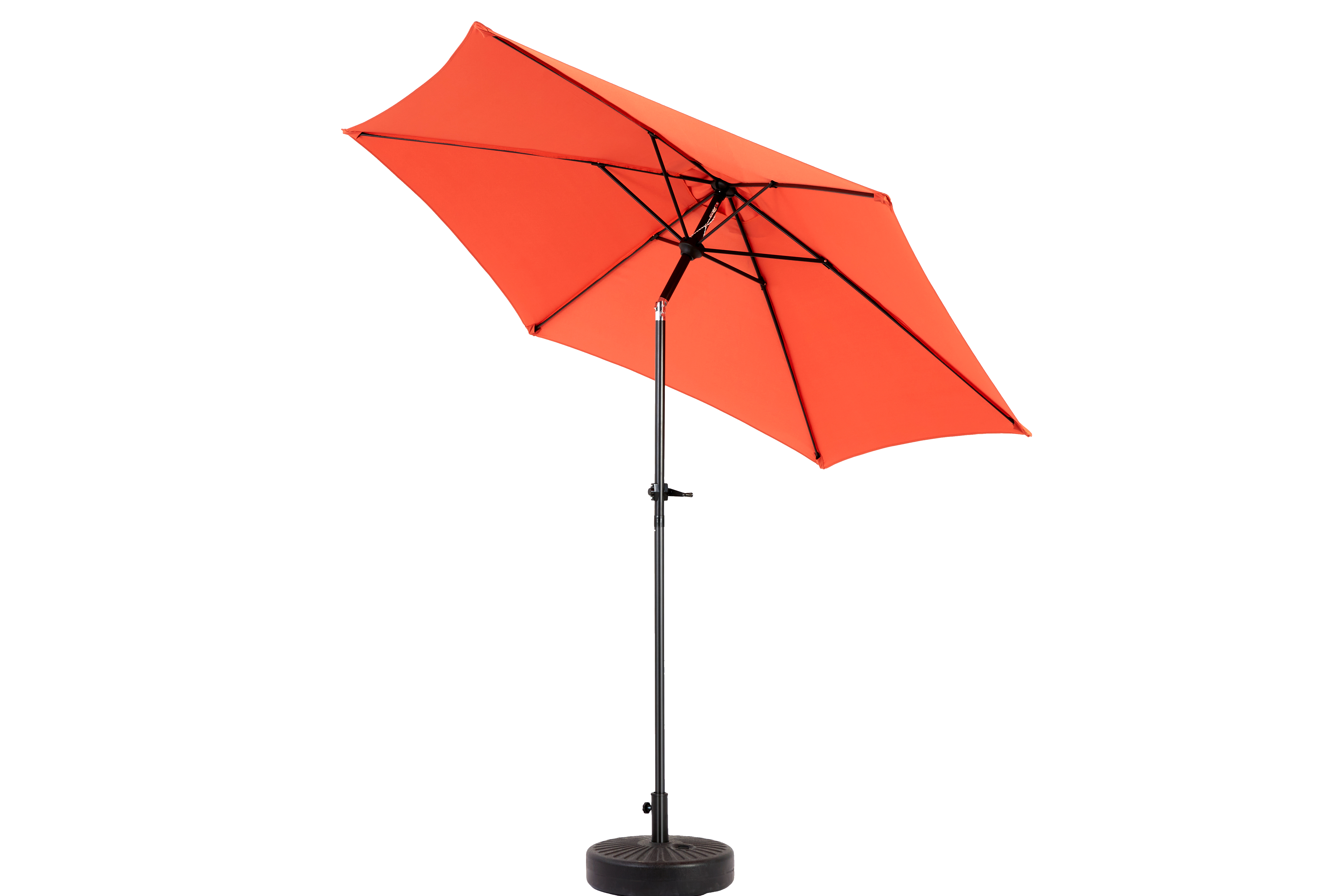 Outdoor Umbrella 9 Ft Double Sided Rectangular with Crank, Orange