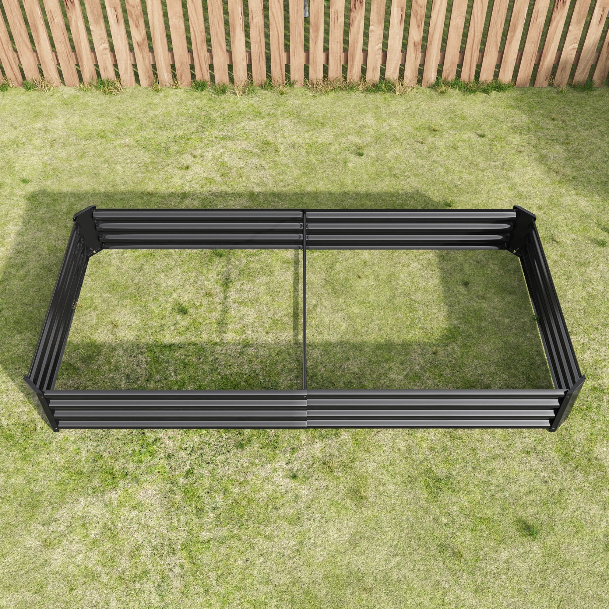 Metal Raised Garden Bed, Robust Steel Rustproof Durable Kit, Anthra