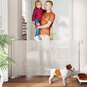 Stair Gate, Extendable 0-136cm, 87cm High, White