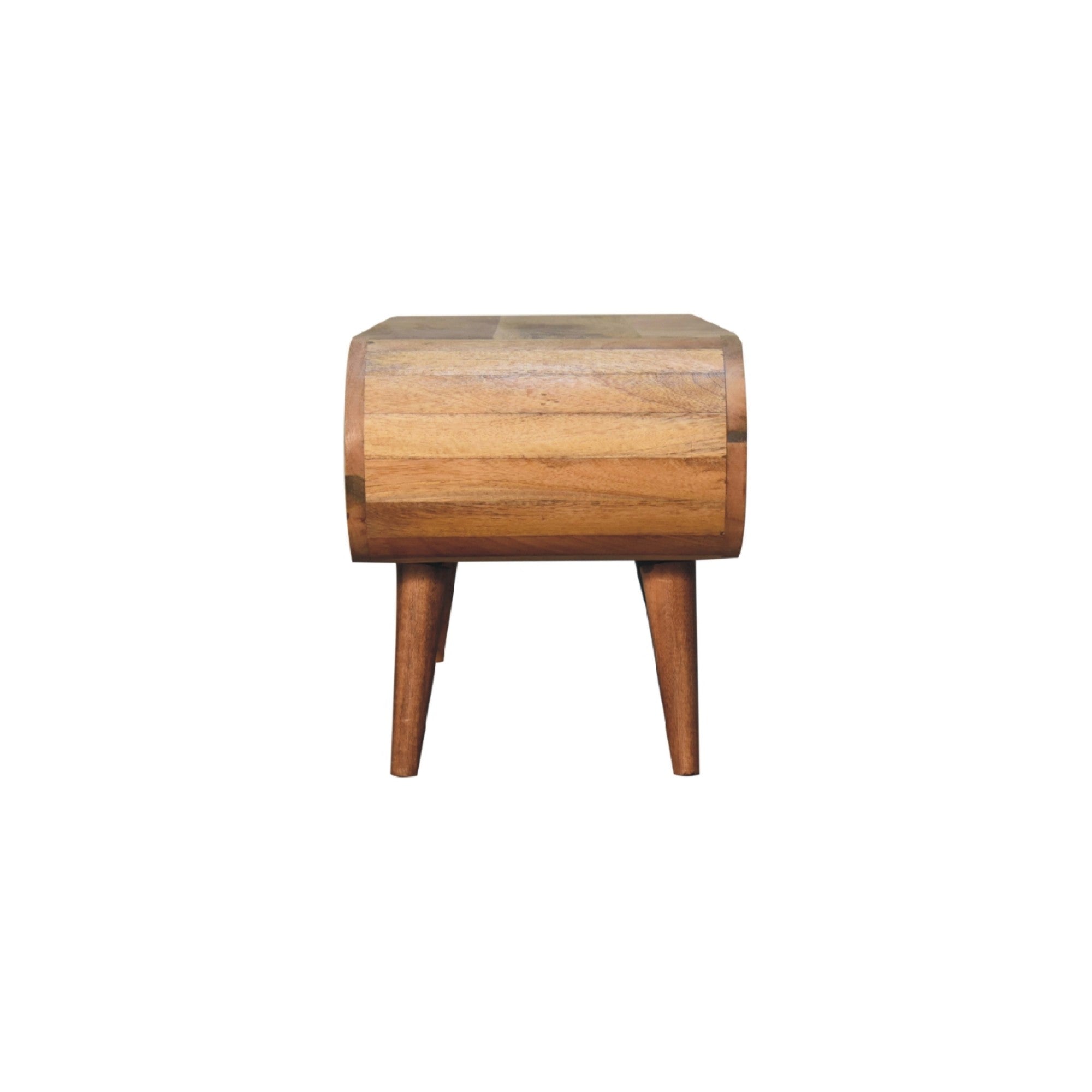 Amaya Nordic Style Coffee Table, Open Slot, Solid Wood