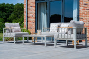 Taunton - Round Side Aluminium Bar Lounge Set