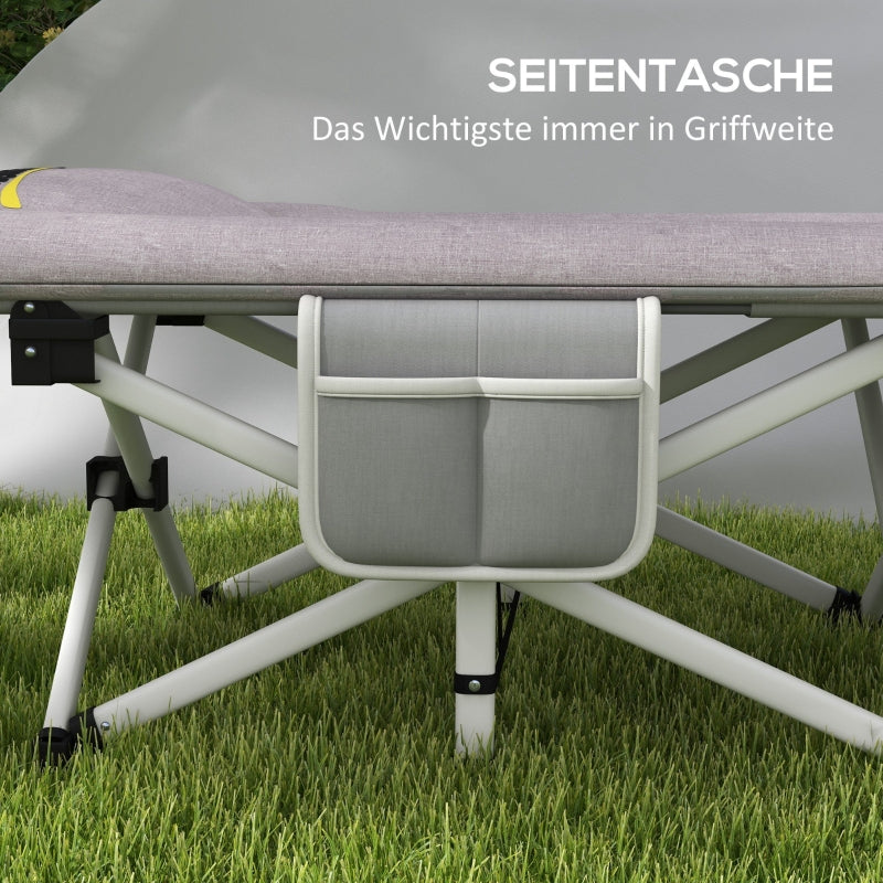 Camp Bed, Foldable, with Storage Bag, 200 kg Load Capacity, Oxford