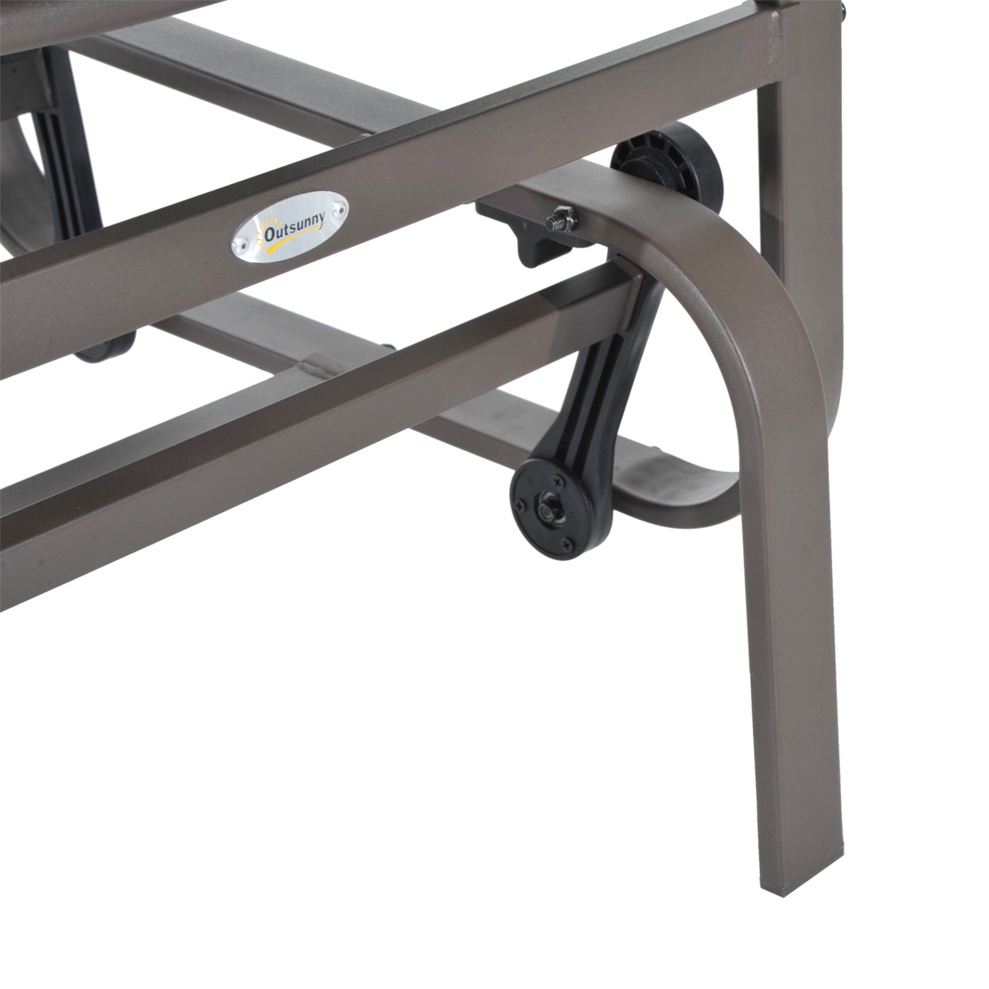 Rocking Chair/Relax Chair 60x75x104cm Metal Garden Swing with Texteline
