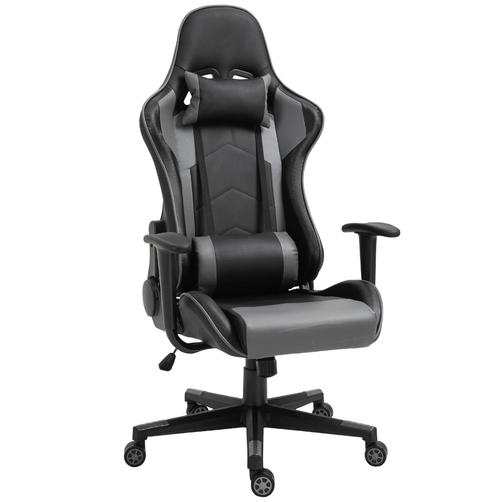 Vinsetto Office Gaming Swivel Chair, Ergonomic, Artificial Leather Black