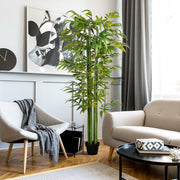 Artificial Plant, Bamboo Tree with Planter, 180cm, Green
