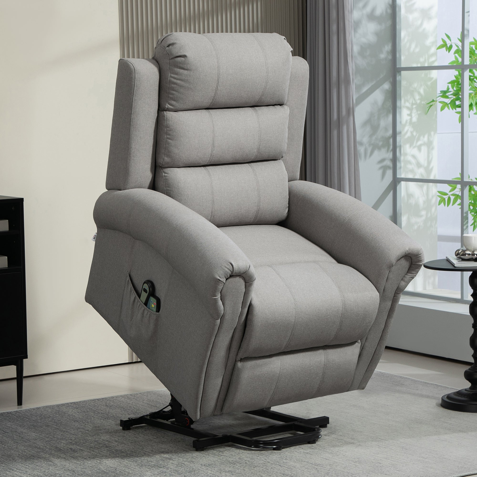 Electric TV Recliner Lift & Recline, Heat, Massage Chair Pocket Springs