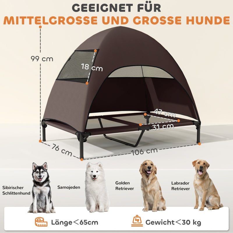 Outdoor Dog Bed, Raised, Large Dogs, Coffee