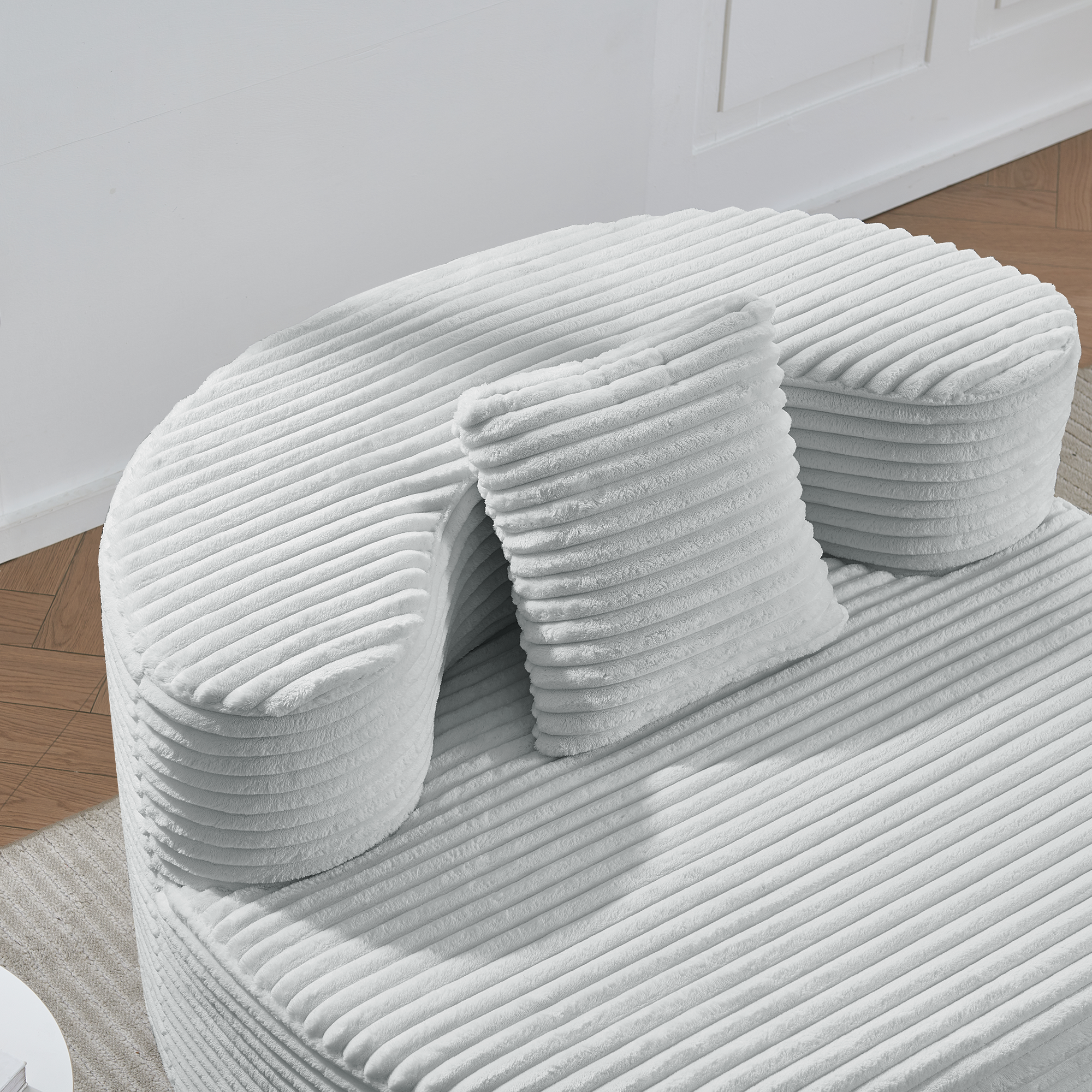 Adult Bean Bag Chair - Oversized Lounge Cushion - Flannel