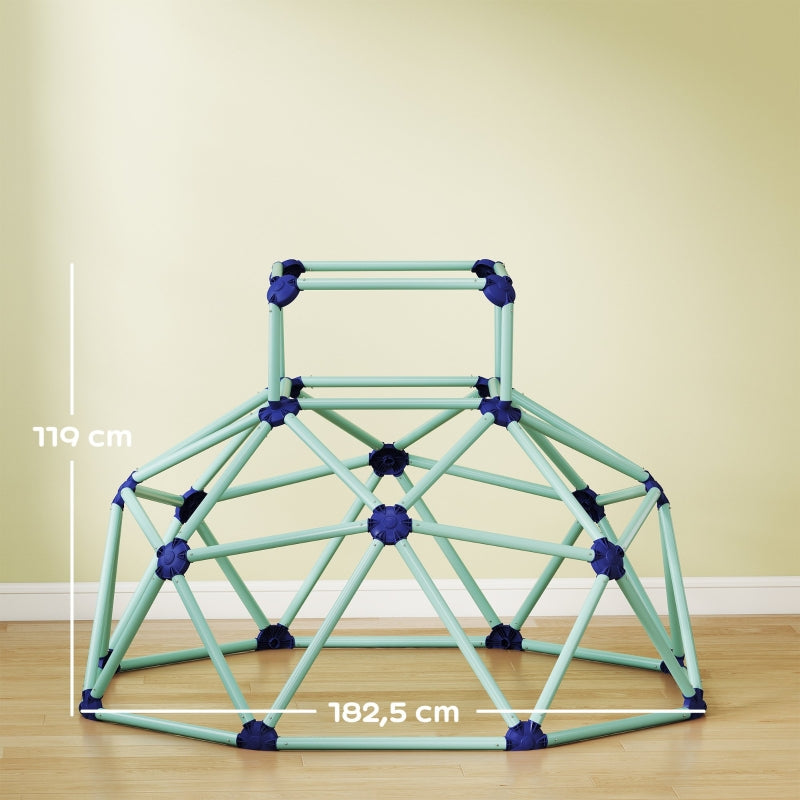 Climbing Dome, Ø182.5cm UV-Resistant Waterproof Frame for Ages 3-8, Blue Plastic