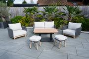 Buxton - Rope Weave Sofa Set with Piller Coffee Table