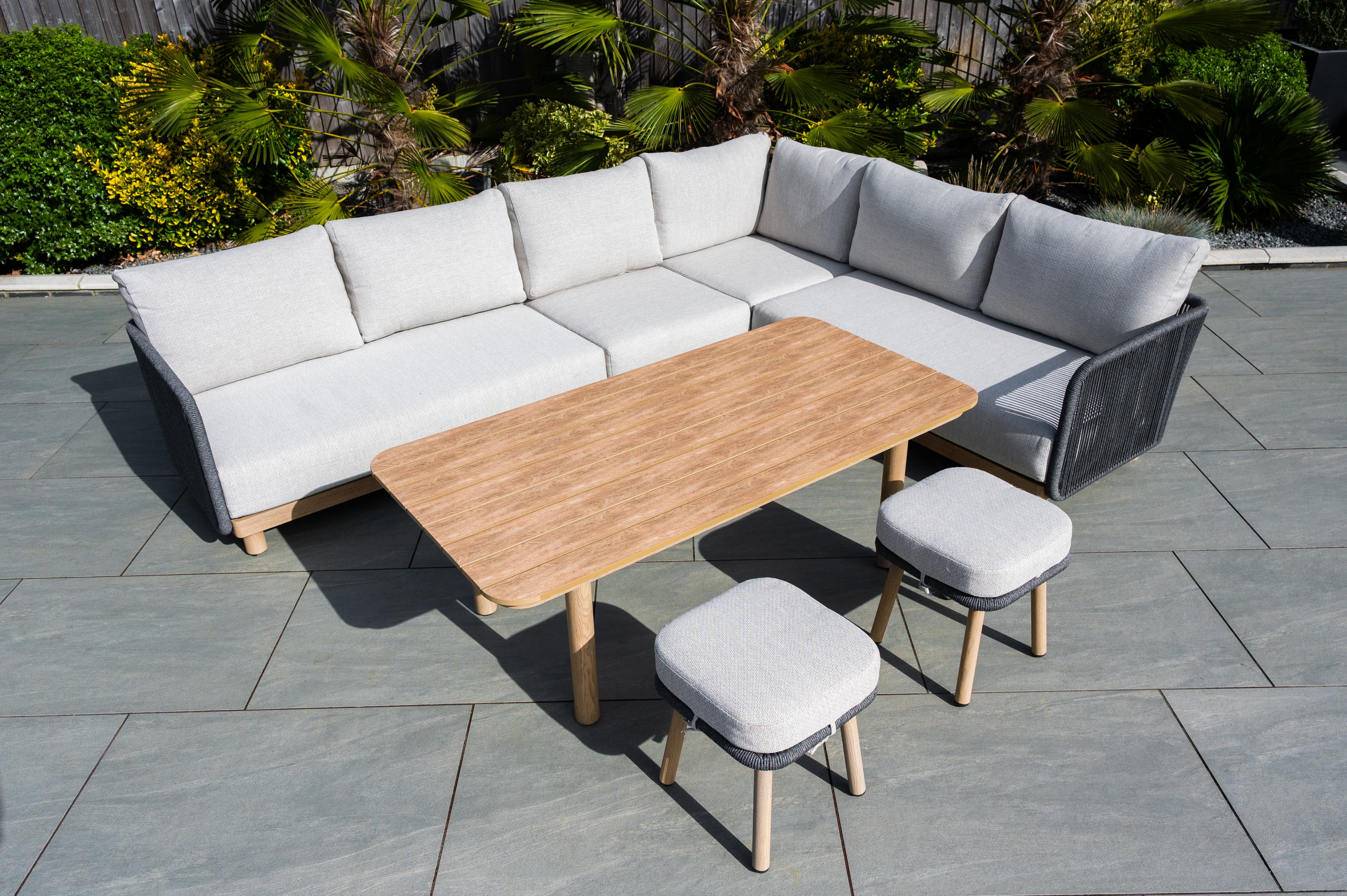 Buxton - Rope Weave Corner Sofa Set