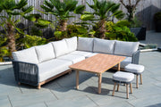 Buxton - Rope Weave Corner Sofa Set
