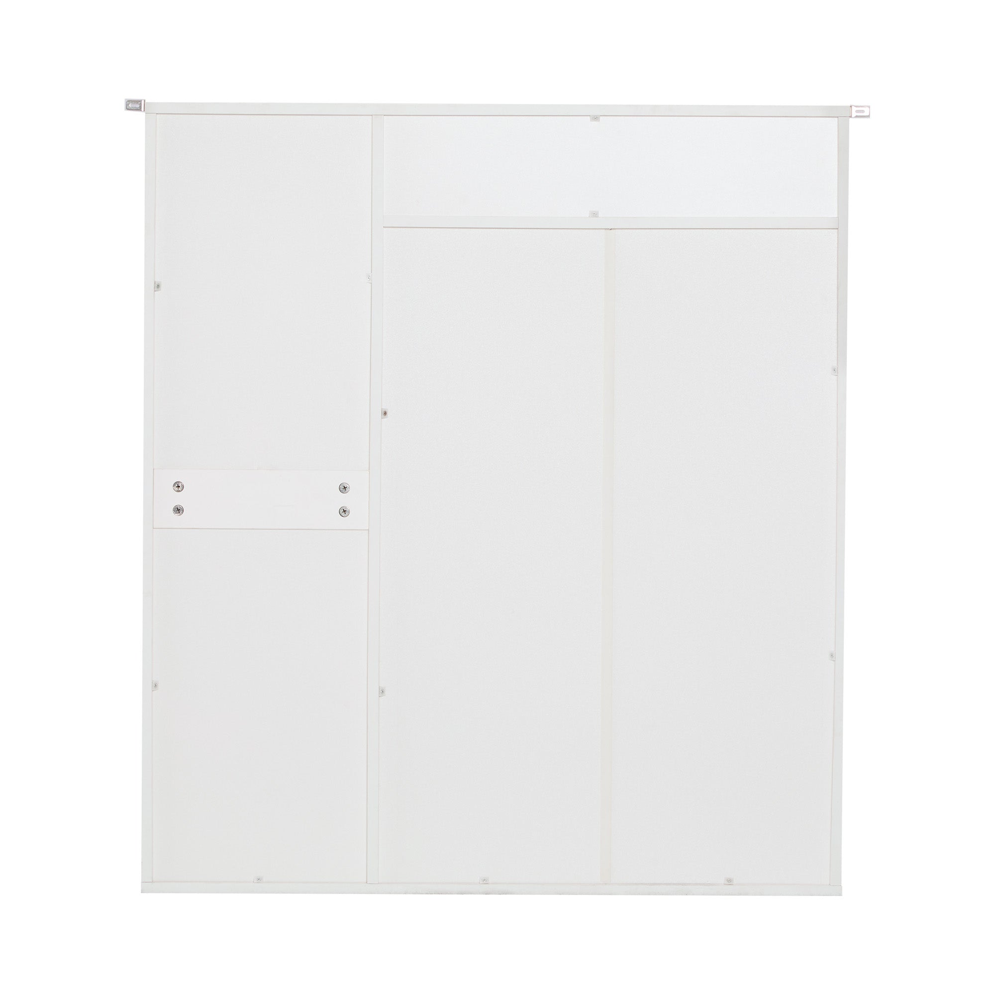 Modern Shoe Cabinet, adjustable shelves, gold handles, drawers, folding, white