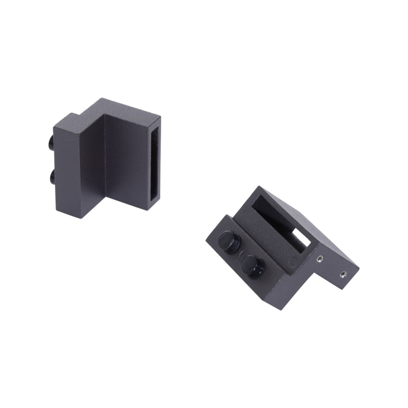 Sliding door fitting set 200 cm complete with rails, rollers, anti-jump devices, door stop, floor guide, carbon steel brown