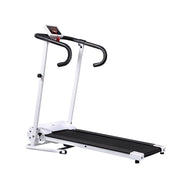 Folding Treadmill with Incline, 1-10km/h Under Desk Running Machine, White