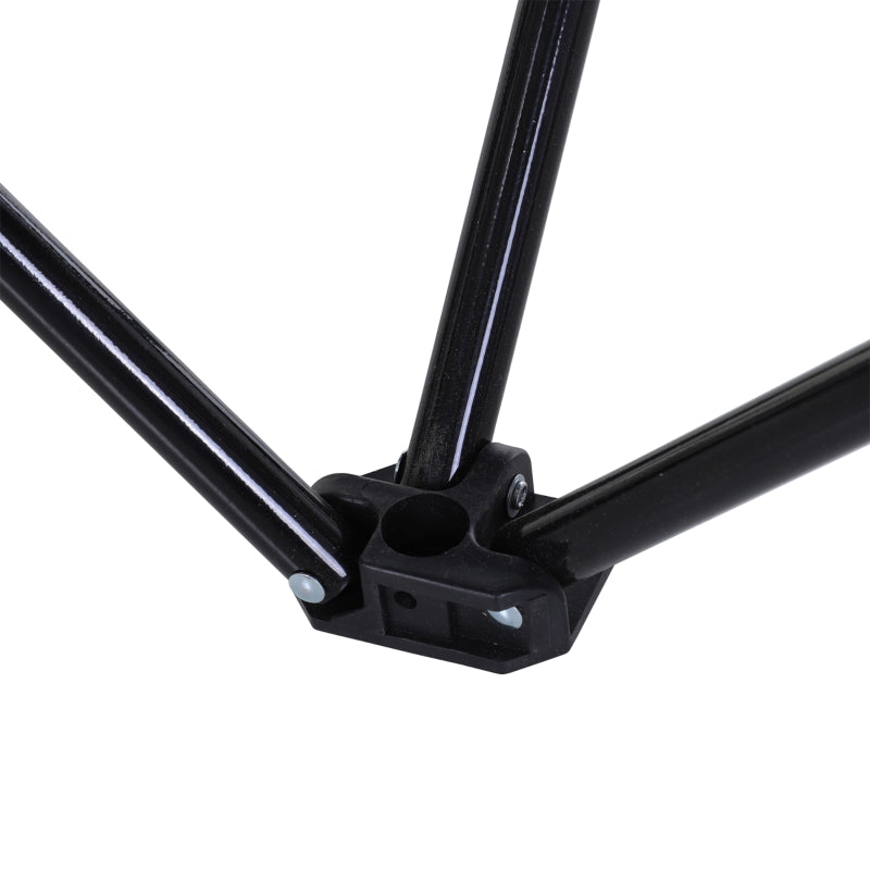 6 Seat Folding Sports Bench, Portable Team Chair with Cooler Bag, Steel/Blue