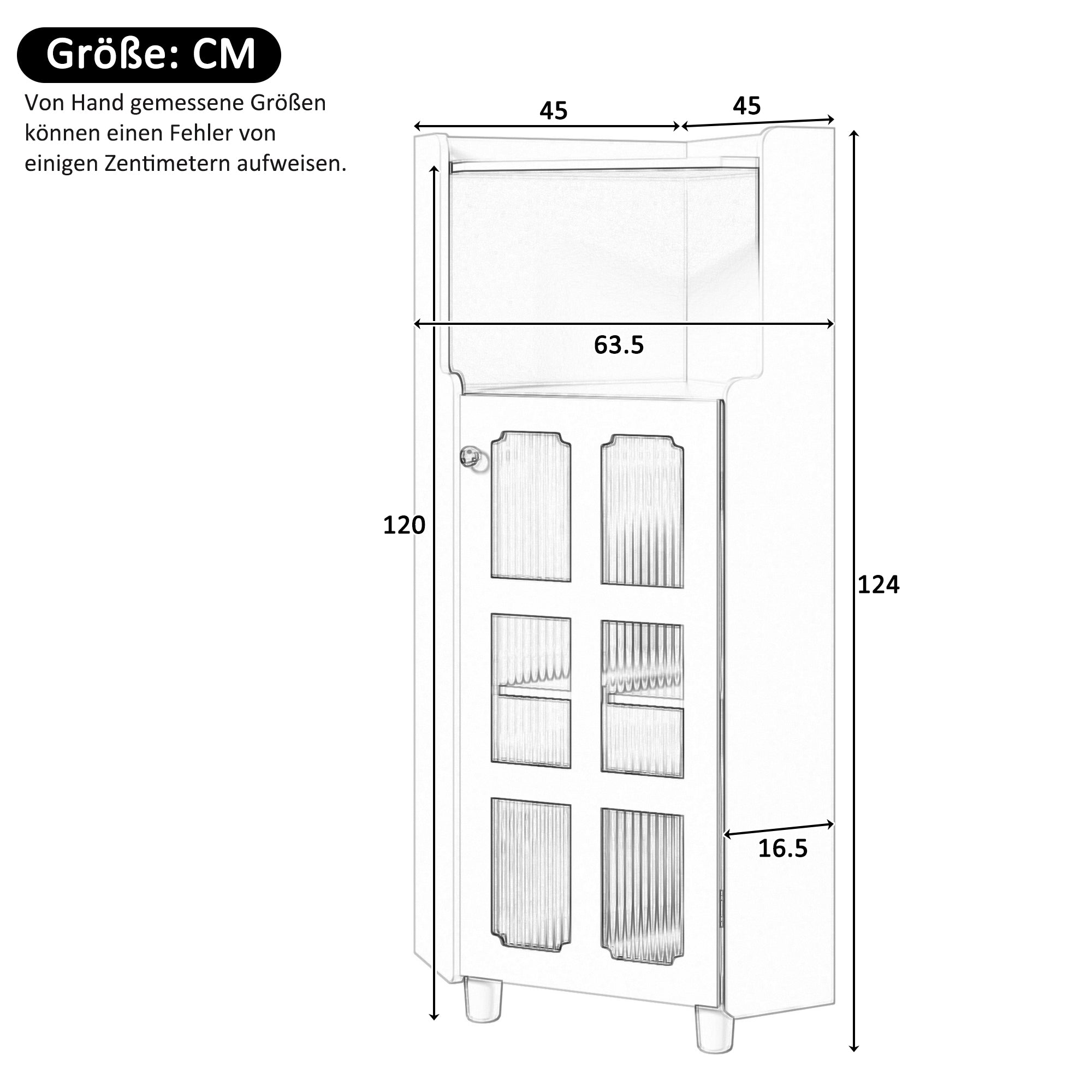 Corner Cabinet LED App Control Lacquered Finish 63.5x124cm - Green