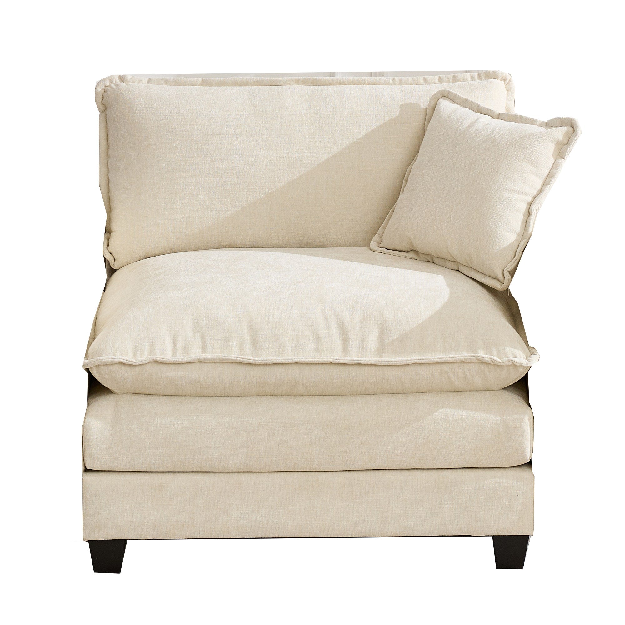 Cloud Sofa One Seat Modern Sectional Upholstered Cushion - Chenille Beige