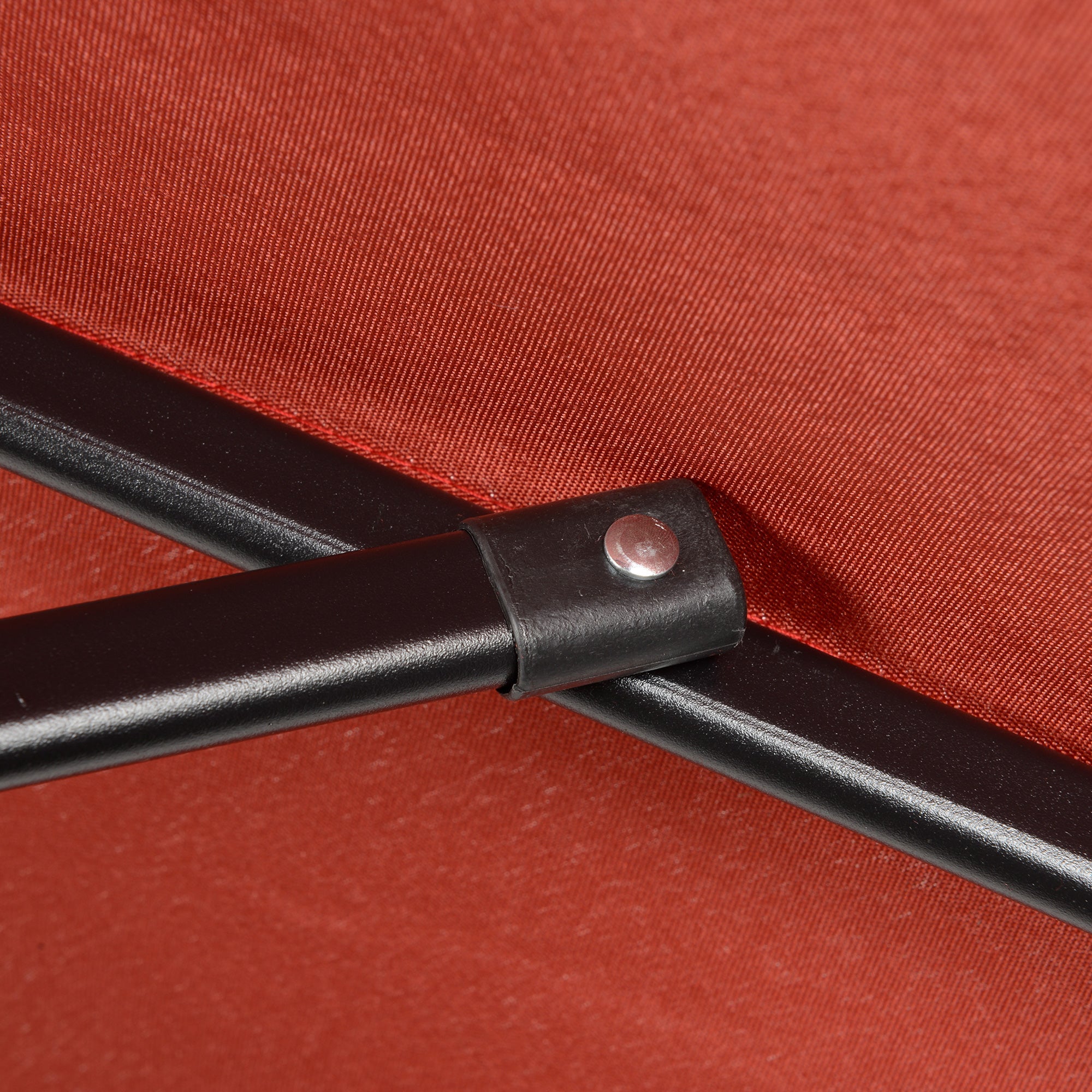 Parasol Ø196 cm Rotating Tilt Windproof Hexagonal Wine Red