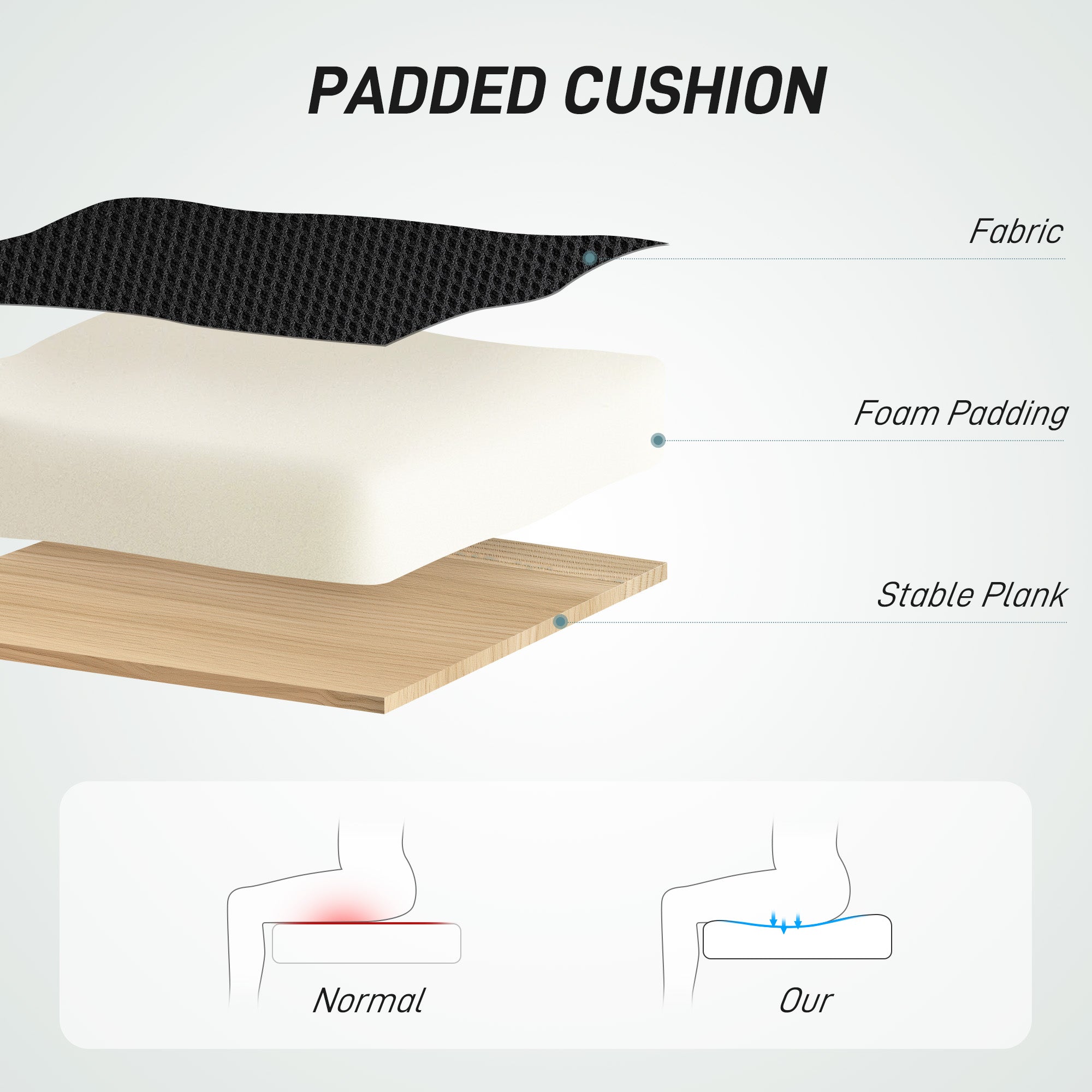 Drafting Chair Adjustable Armrests Ergonomic Mesh Black