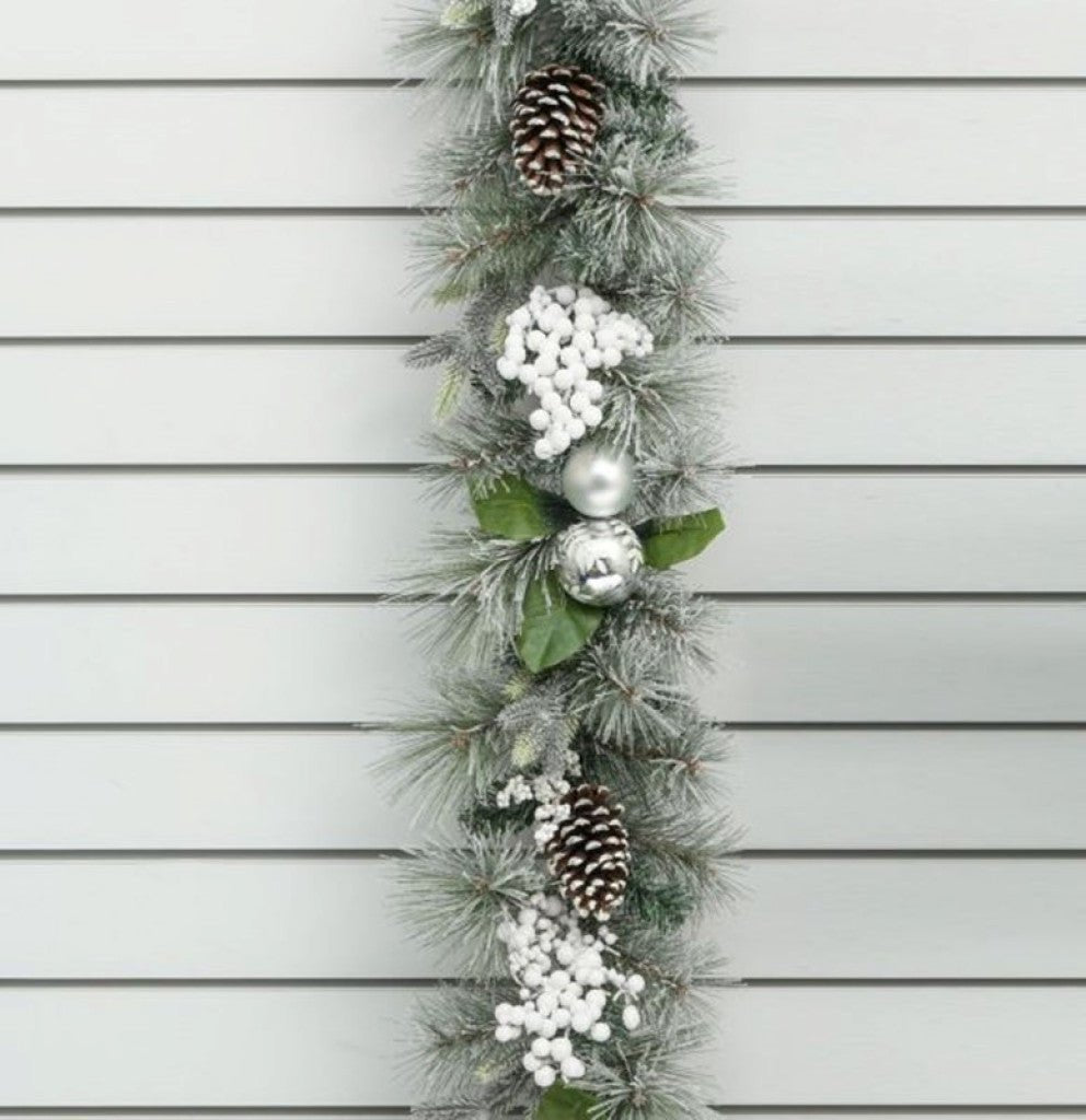 180cm Mixed Ball/Berry Cluster Garland - Rathwood Store
