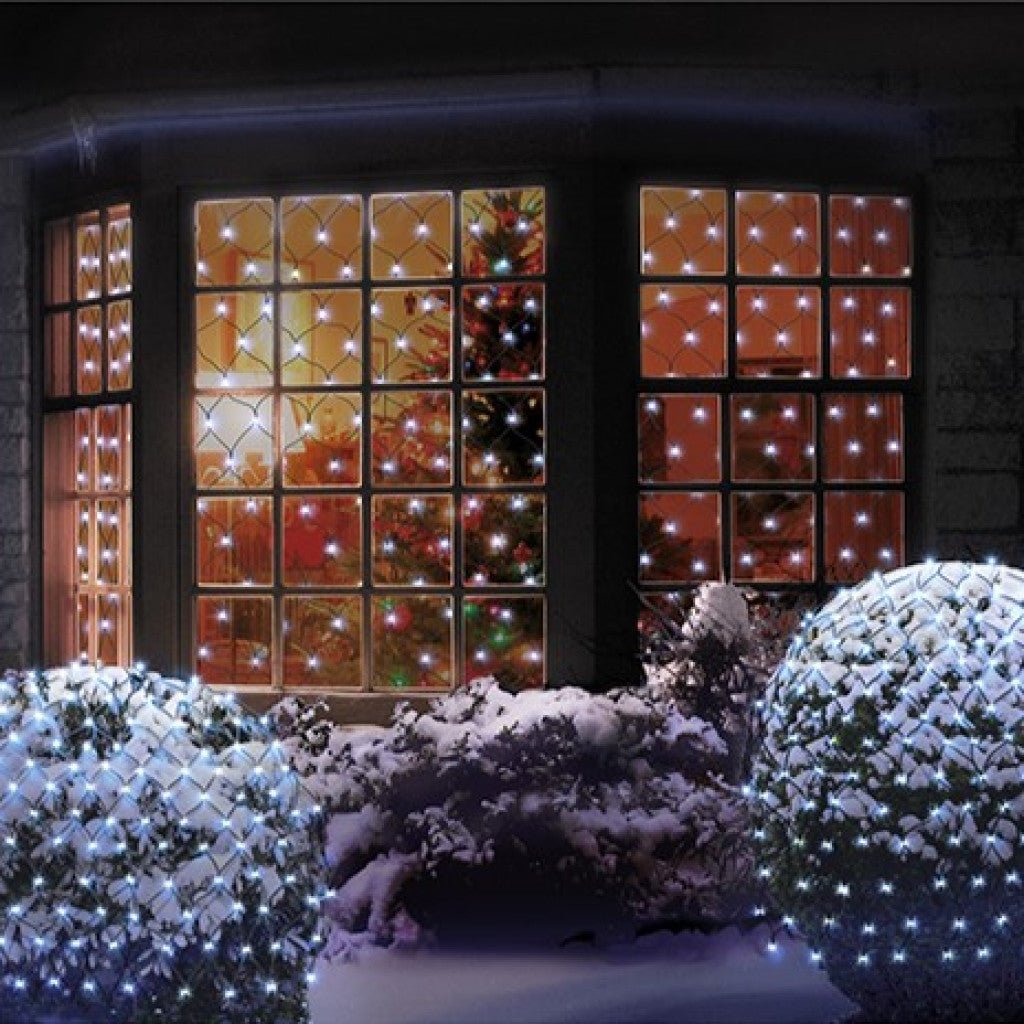 180L 1.75x1.2m LED Multi Action Net Light - White - Rathwood Store