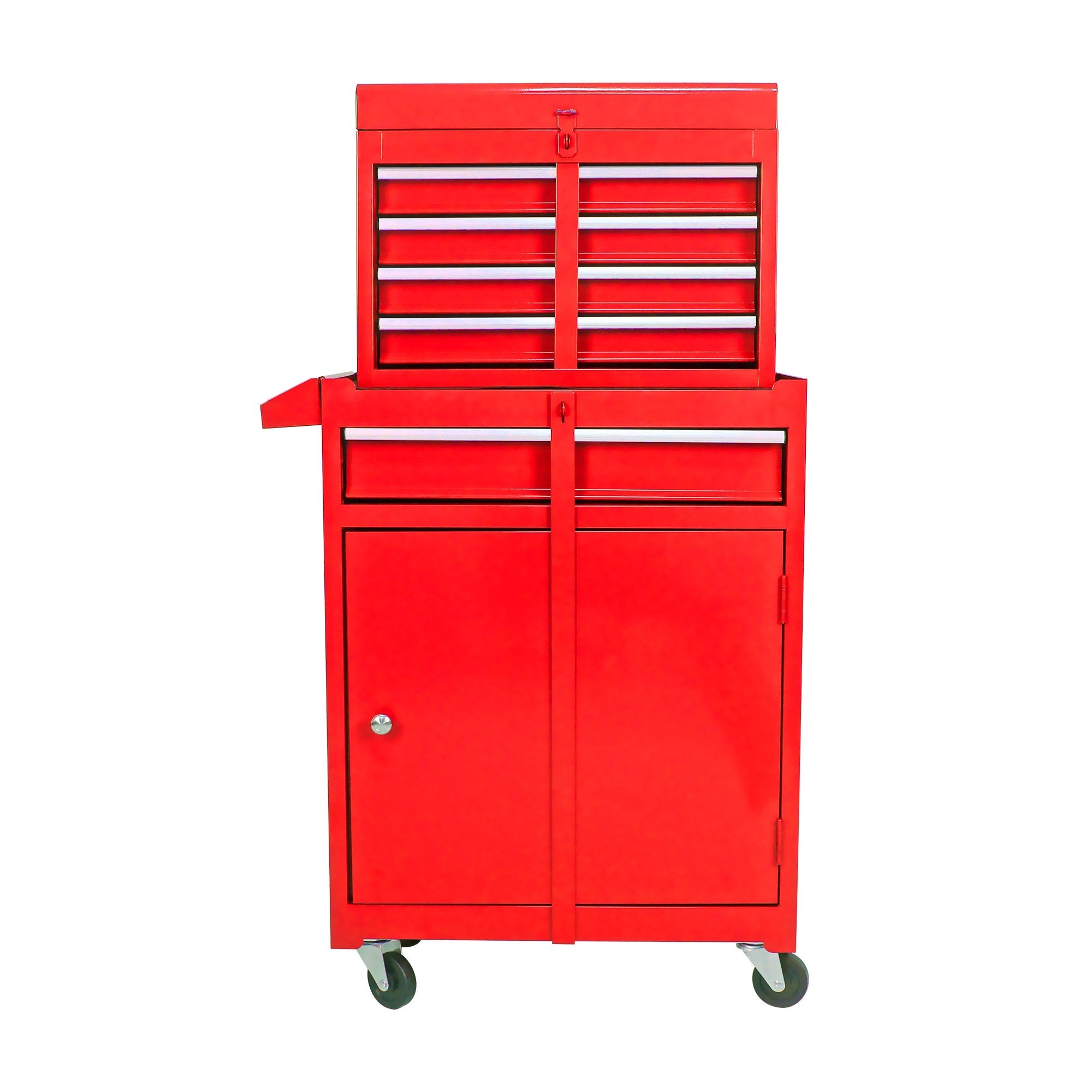 5-Drawer Tool Box Rolling Removable Top Adjustable Shelves Garage Red