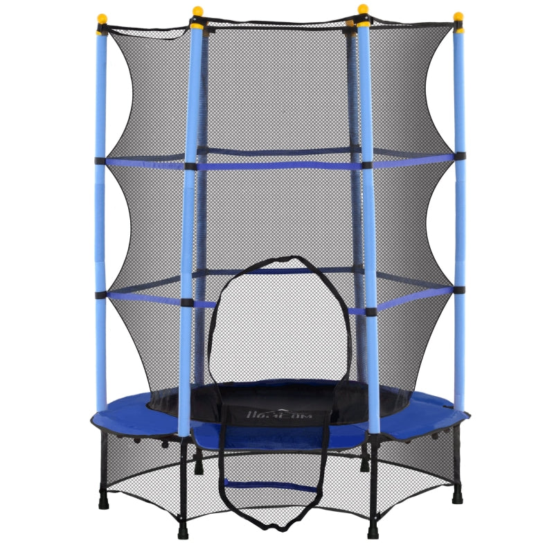 Children's Trampoline, Ø140 cm, 50 kg, Blue