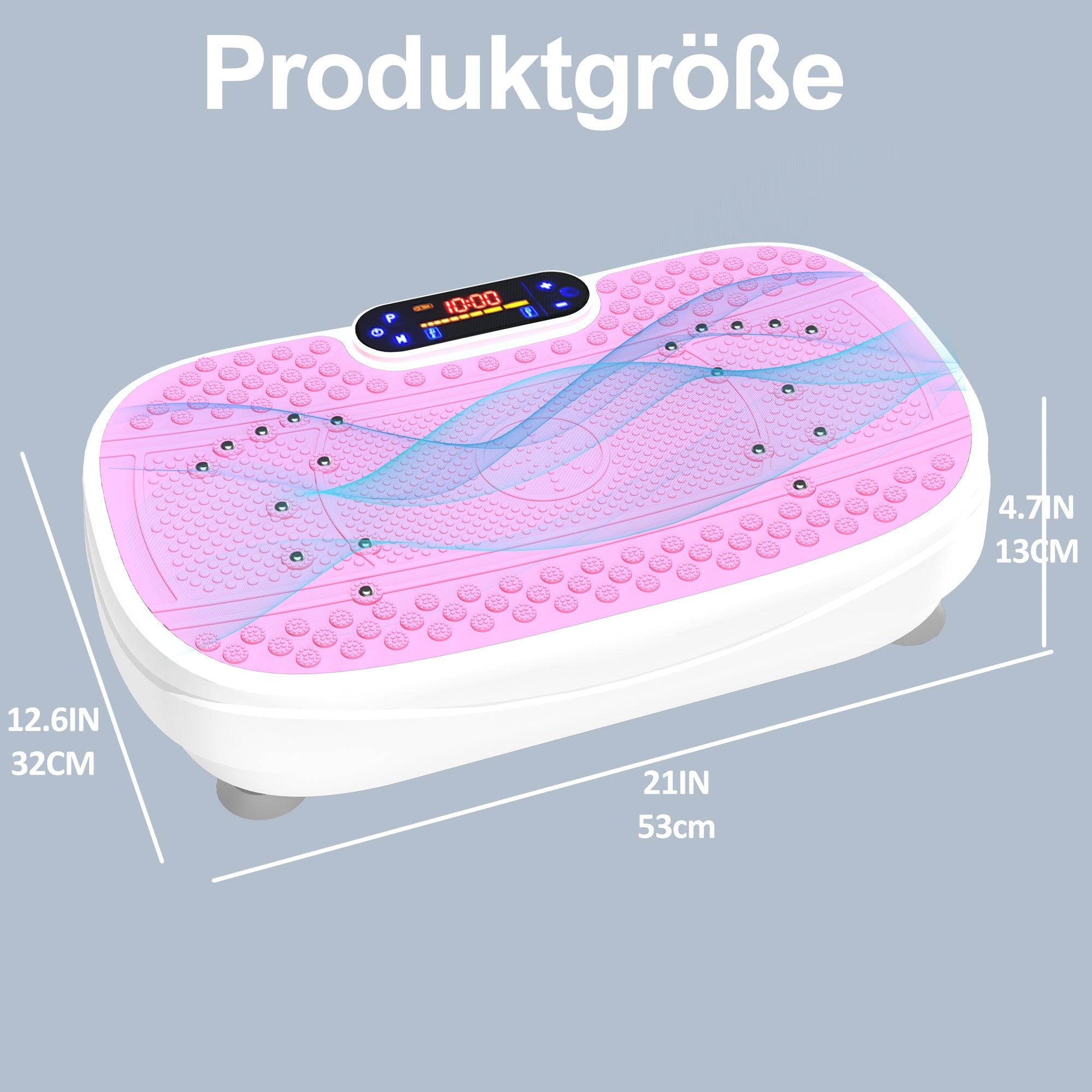 Vibration Plate Trainer Whole Body Fitness Resistance Bands Speed Control