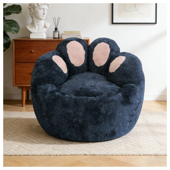 Sculptural Lounge Chair with Paw-Inspired Curved Contour Design, Lazy Sofa Chair