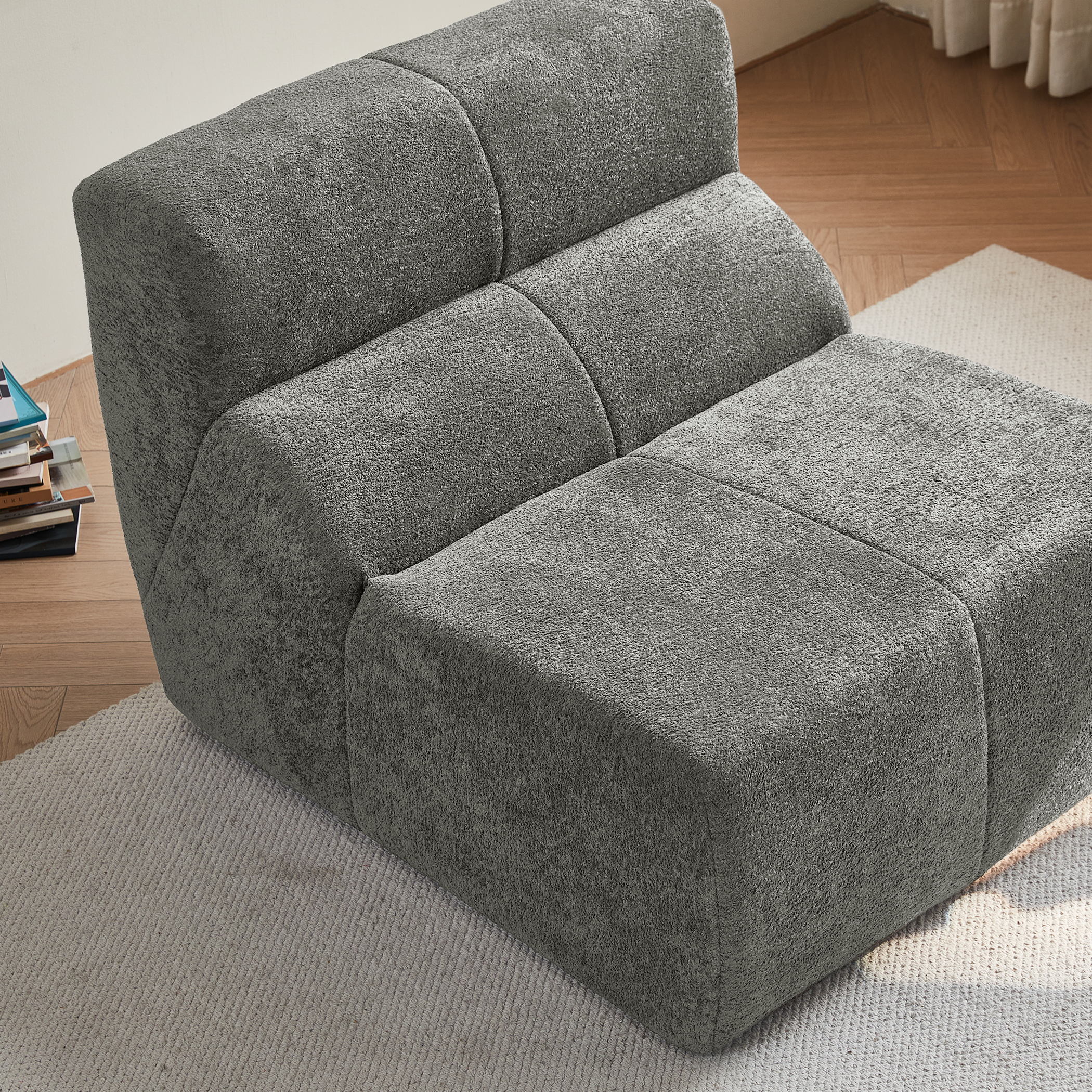 Luxury Cloud-Soft Raindrop Single Sofa Chair, Perfect for Living Rooms, Velvet