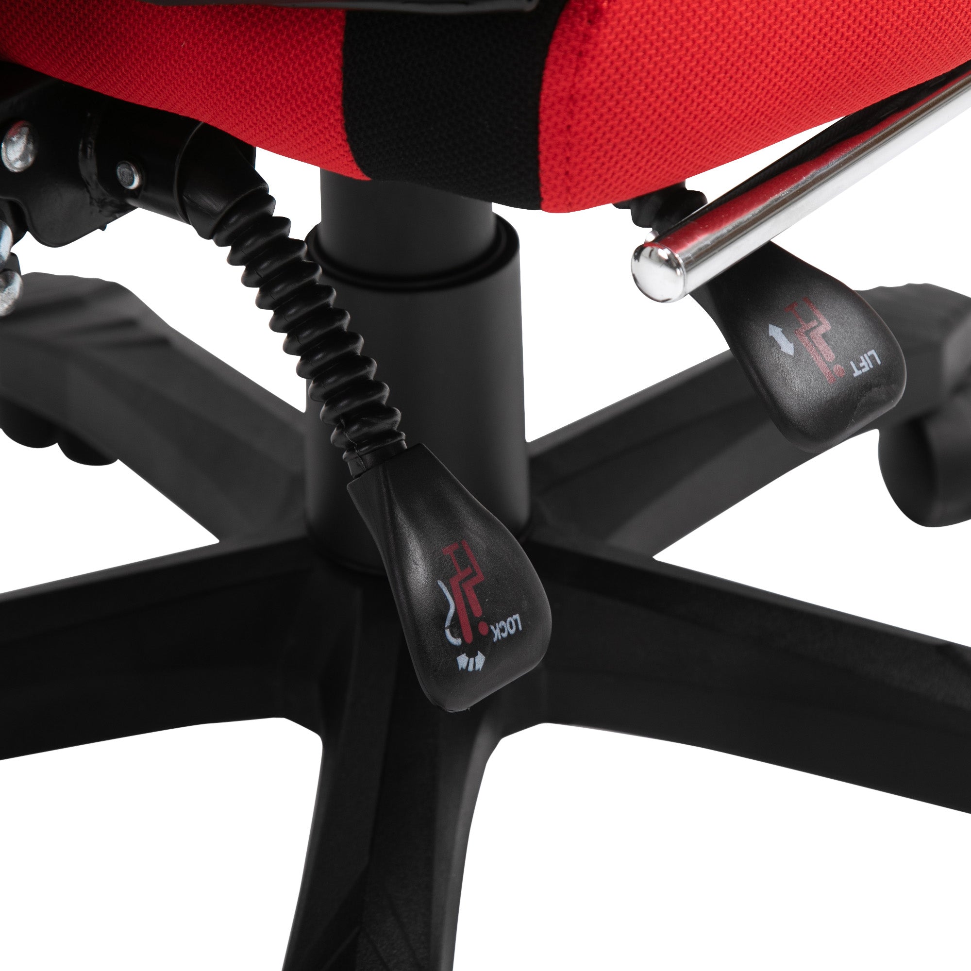 Vinsetto Gaming Chair with Footrest, Height Adjustable, Polyester Black Red