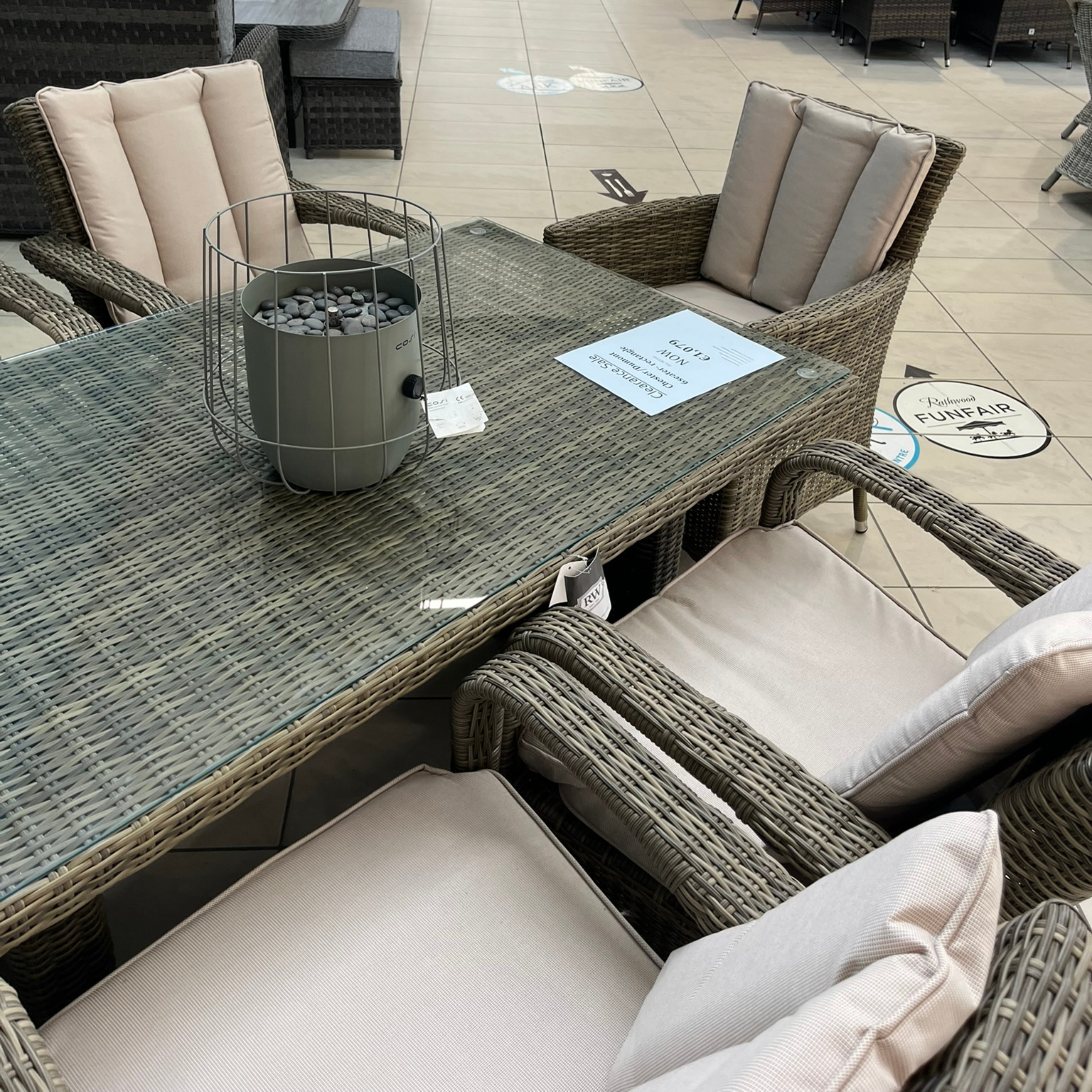 Chester/Dumont 6-Seater Rectangular Dining Set - Clearance