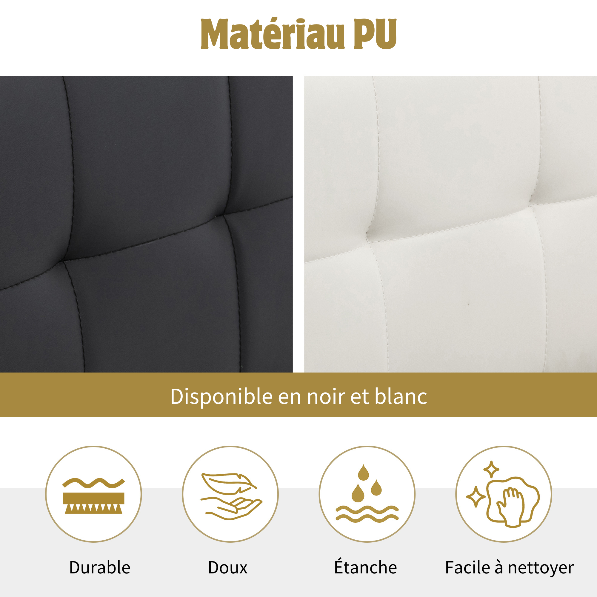 Upholstered Bed 140x190cm Hydraulic Storage Hidden Headboard Storage - PU White