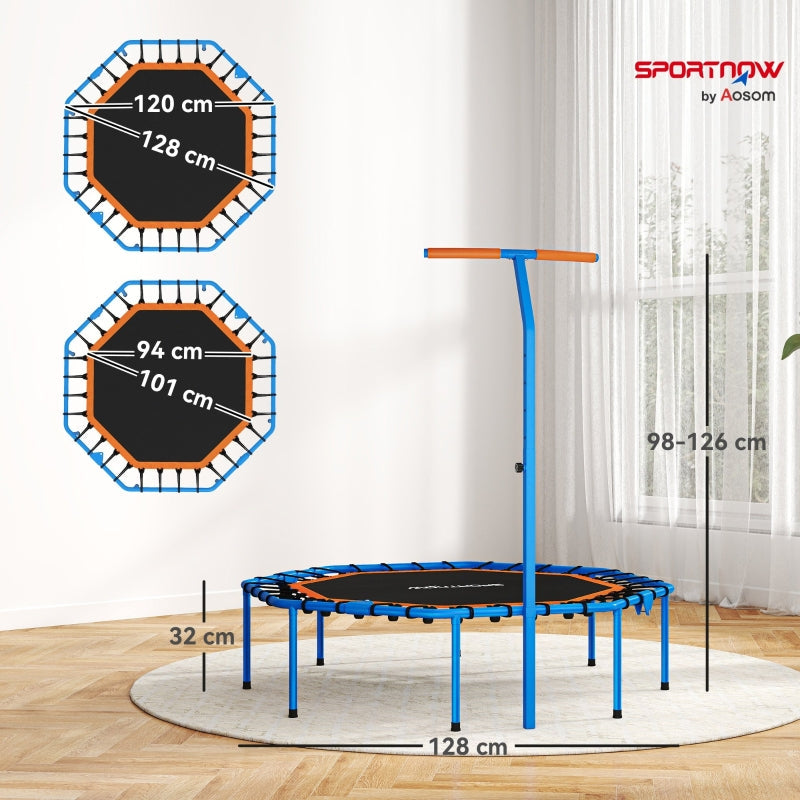 Fitness Trampoline Adjustable Handlebar - Blue