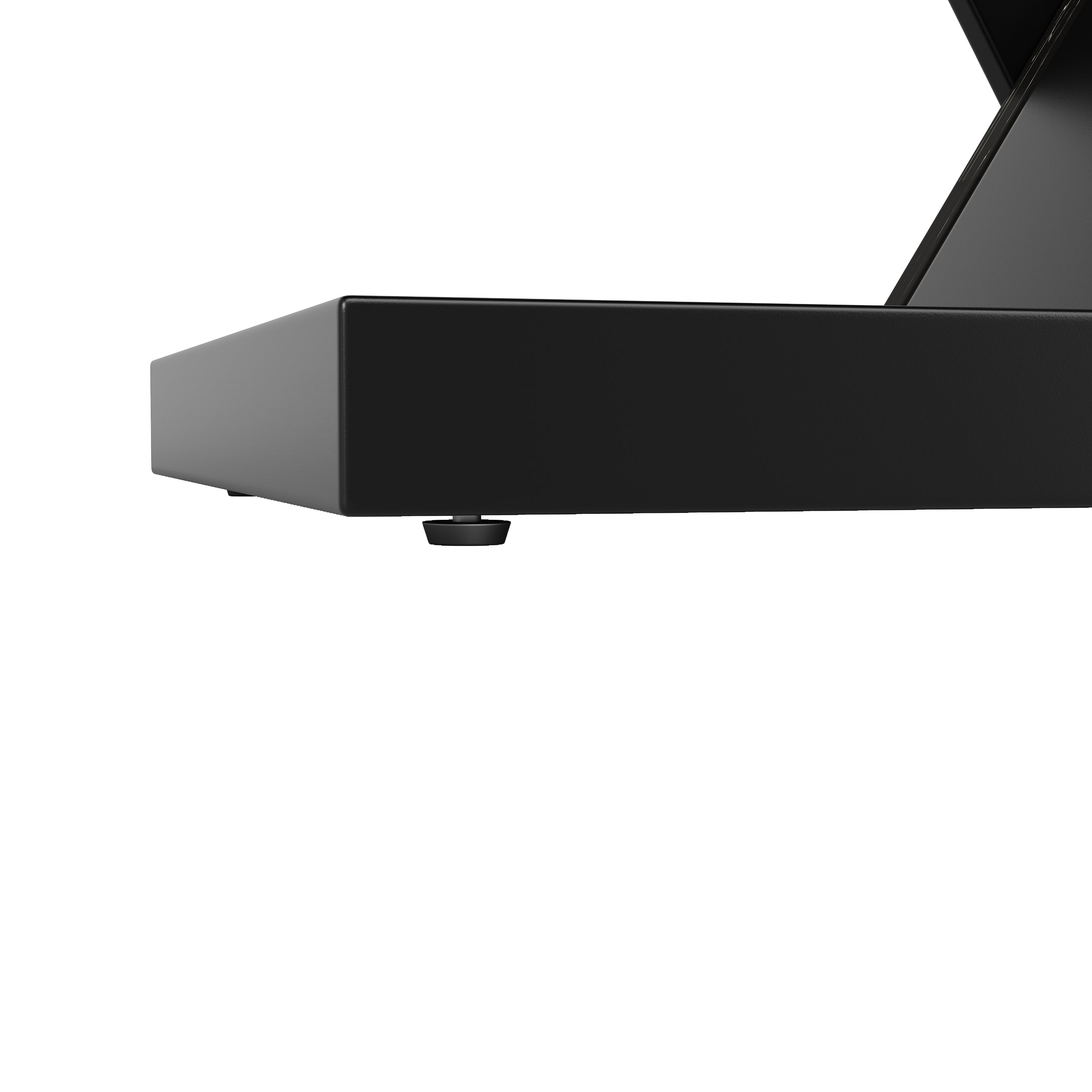 Telescopic Dining Table Extendable 120-160cm Marble Pattern - Black