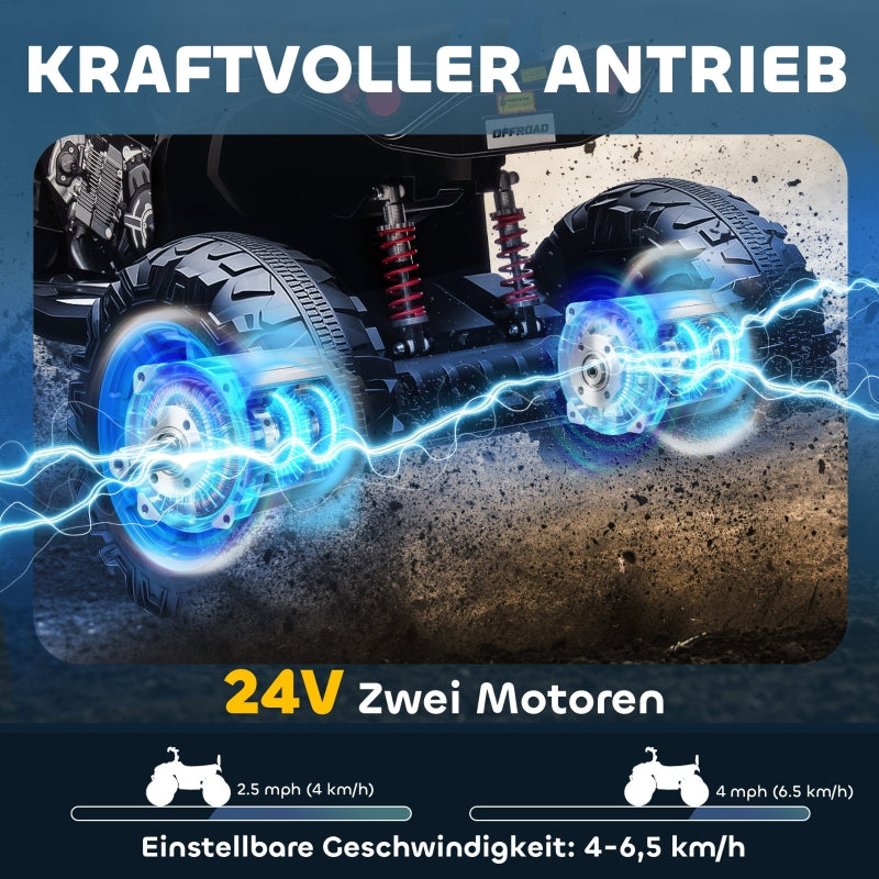 Children's Electric Quad Bike with 24V Battery and MP3 Function