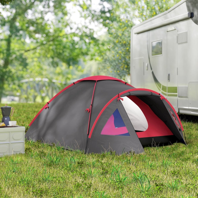 camping tent 3 person lightweight waterproof UV 50+ dome