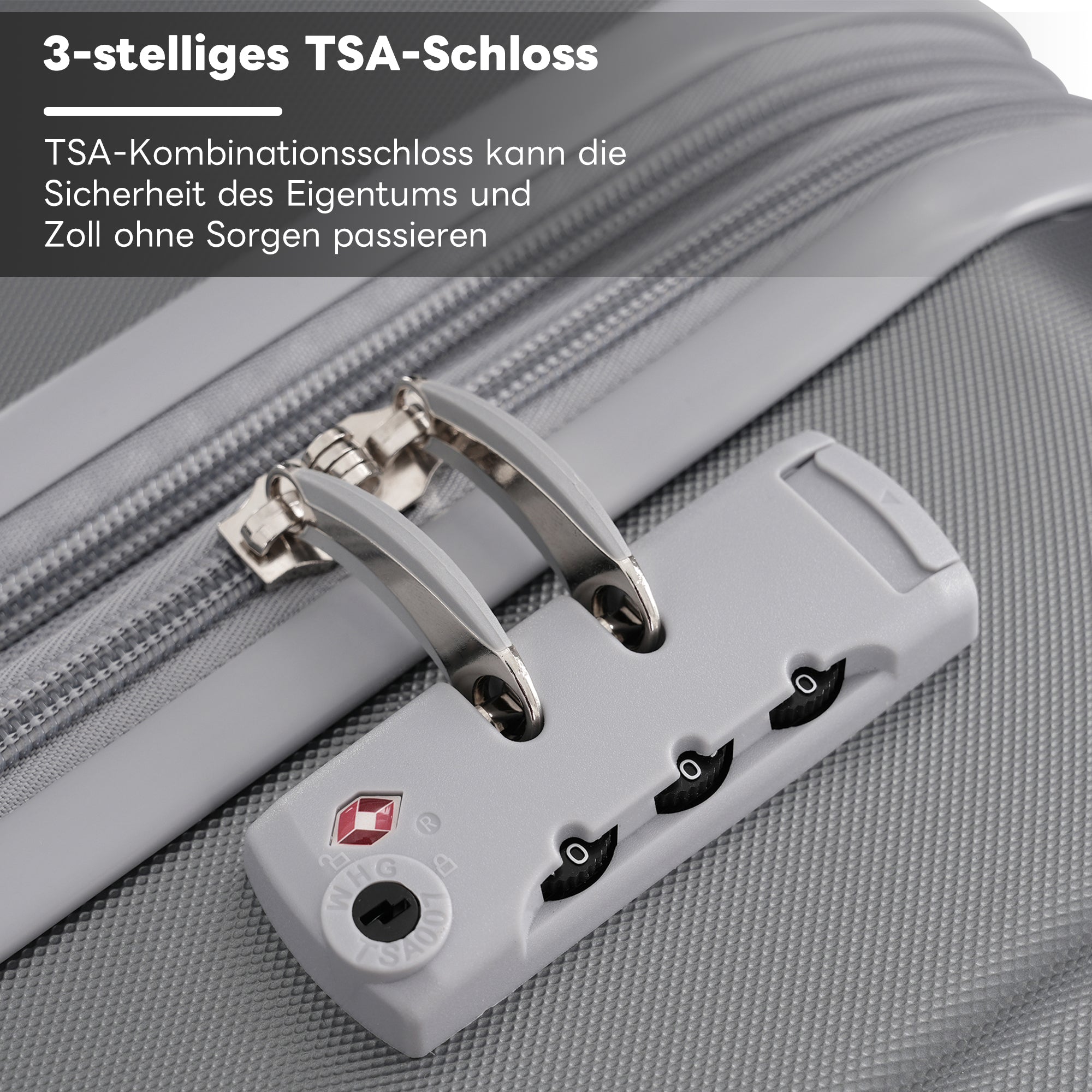 Luggage Set S&M&L&XL, Telescopic Handles, 360° Double Wheels, TSA Lock, Hard Shell