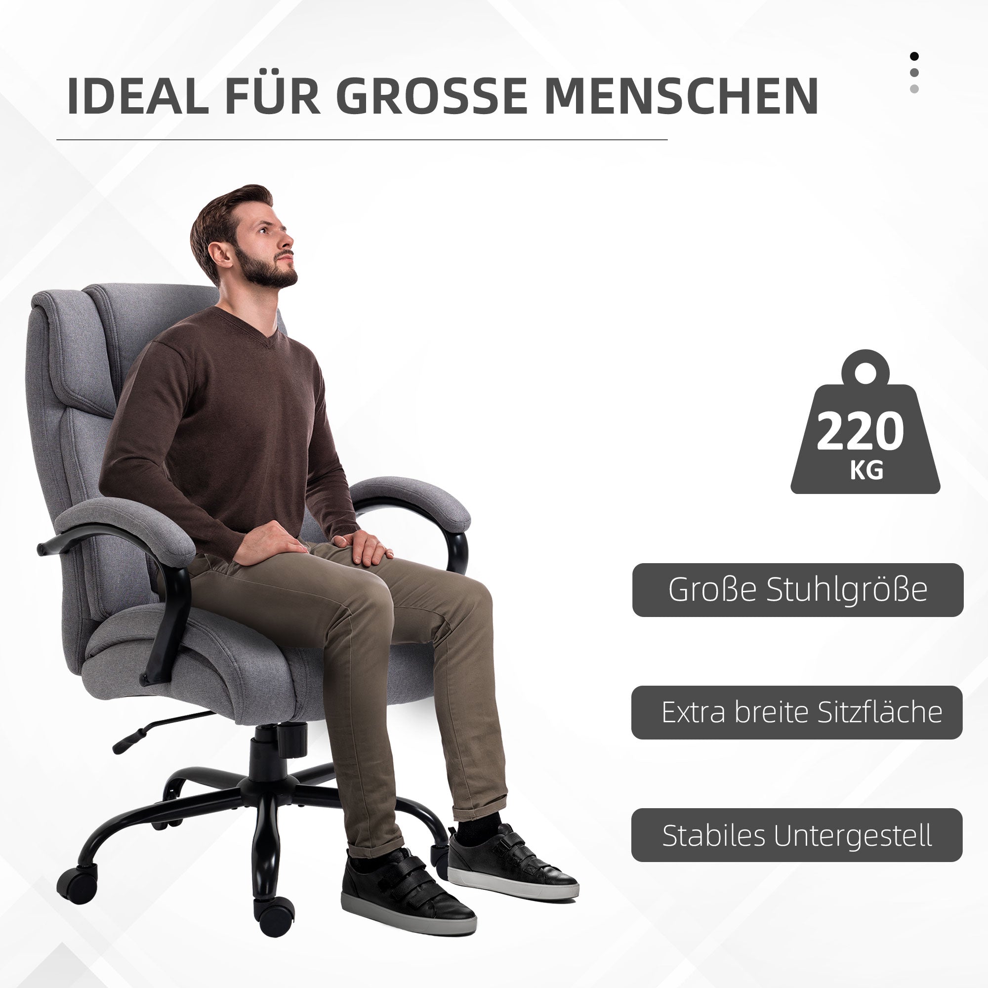 Office/Desk/Gaming Chair Swivel Rocking Ergonomic Padded 220kg Load Capacity