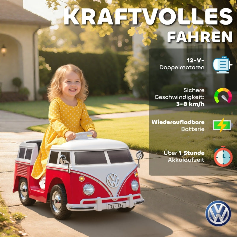 Children's Electric Car with 12V Dual Motor and MP3, Red