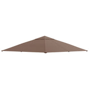Replacement Roof 2.93x2.93m Gazebo Cover Sunshade Polyester Coffee