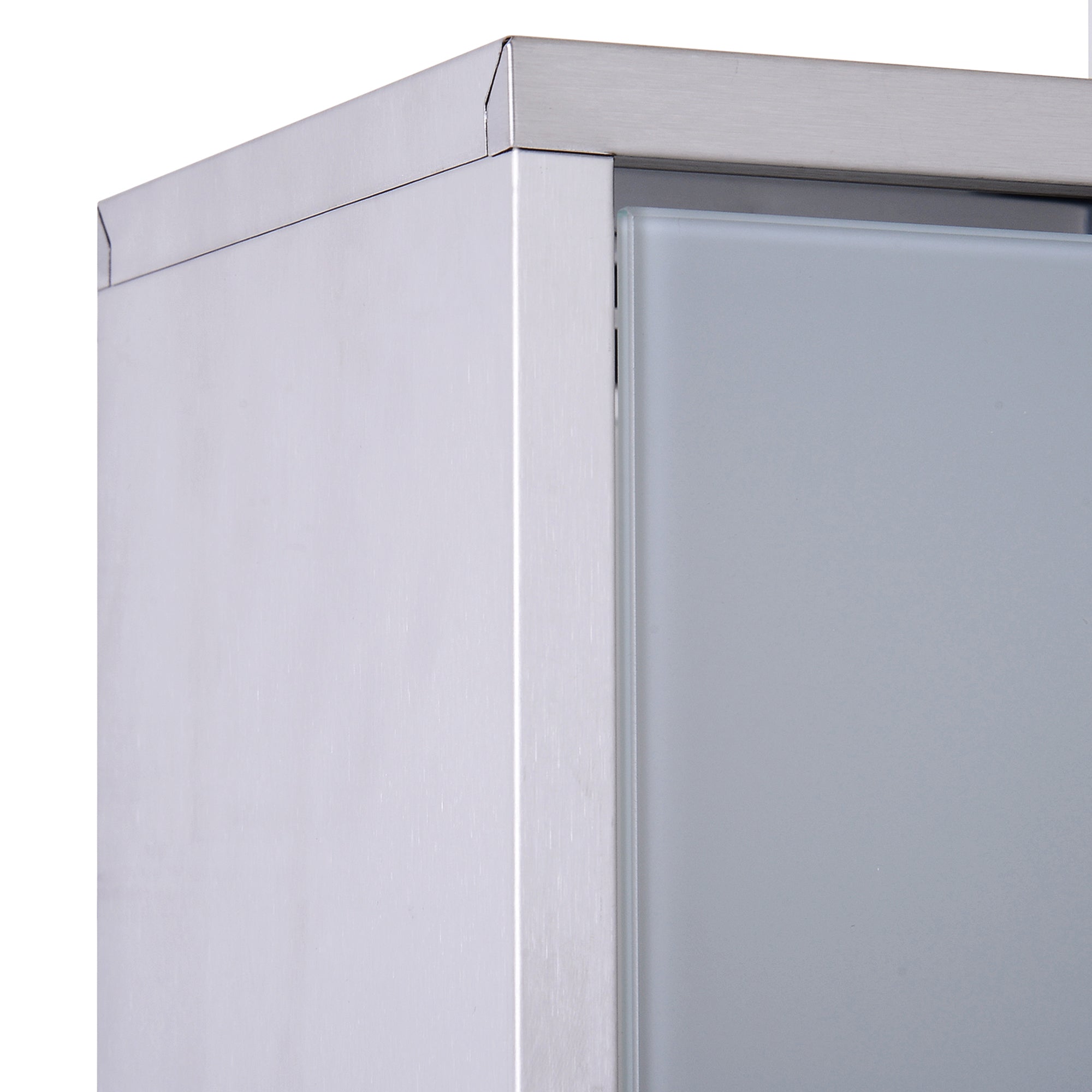 Medicine Cabinet First Aid, Lock, Stainless Steel