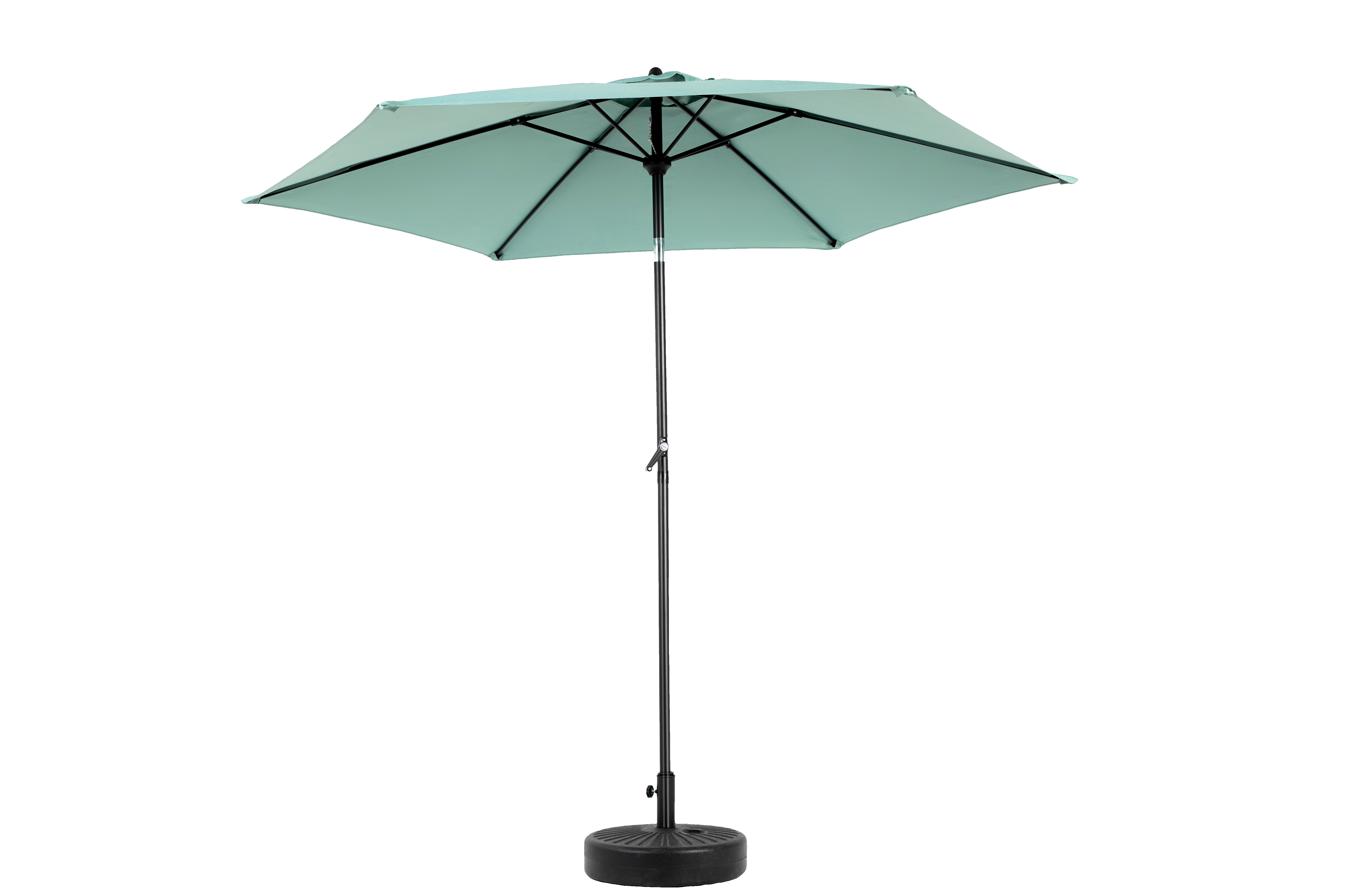 9 Ft Double Sided Outdoor Umbrella, Rectangular Large with Crank, Light Green