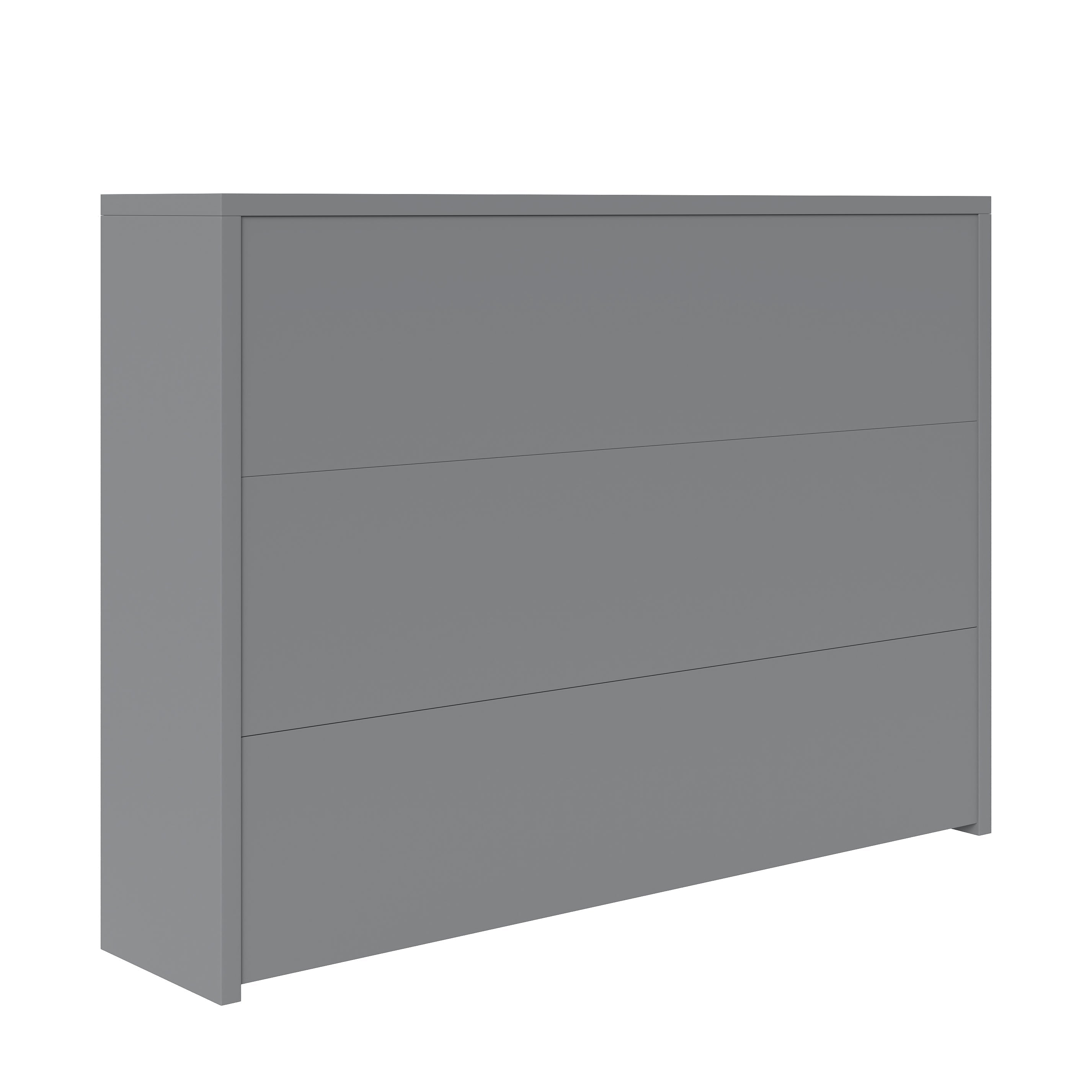 Foldable Desk, 2-in-1 Sideboard & Workstation with Wireless Charger, Wheels & Anti-Tip