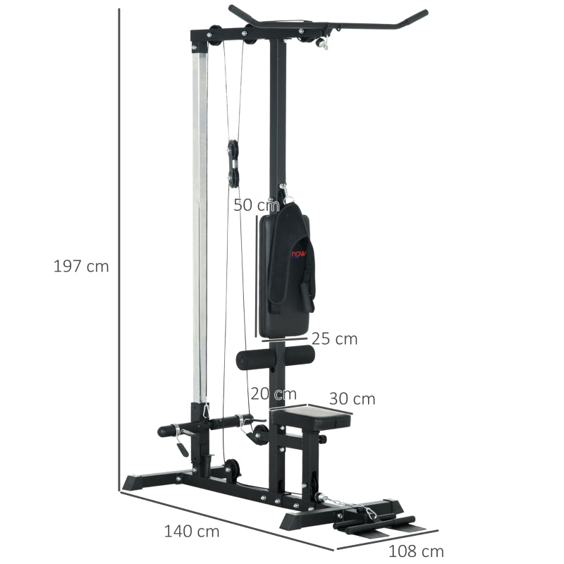 Heimtrainer Rudergerät, Home-Fitness-Gerät, Stahl, Kunstleder, Schwarz