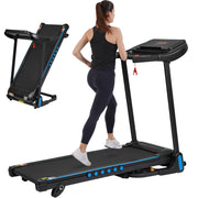 Treadmill for Home, Foldable with 14 km/h & 3.0 HP, LED Display & Bluetooth, Max Load 140 kg