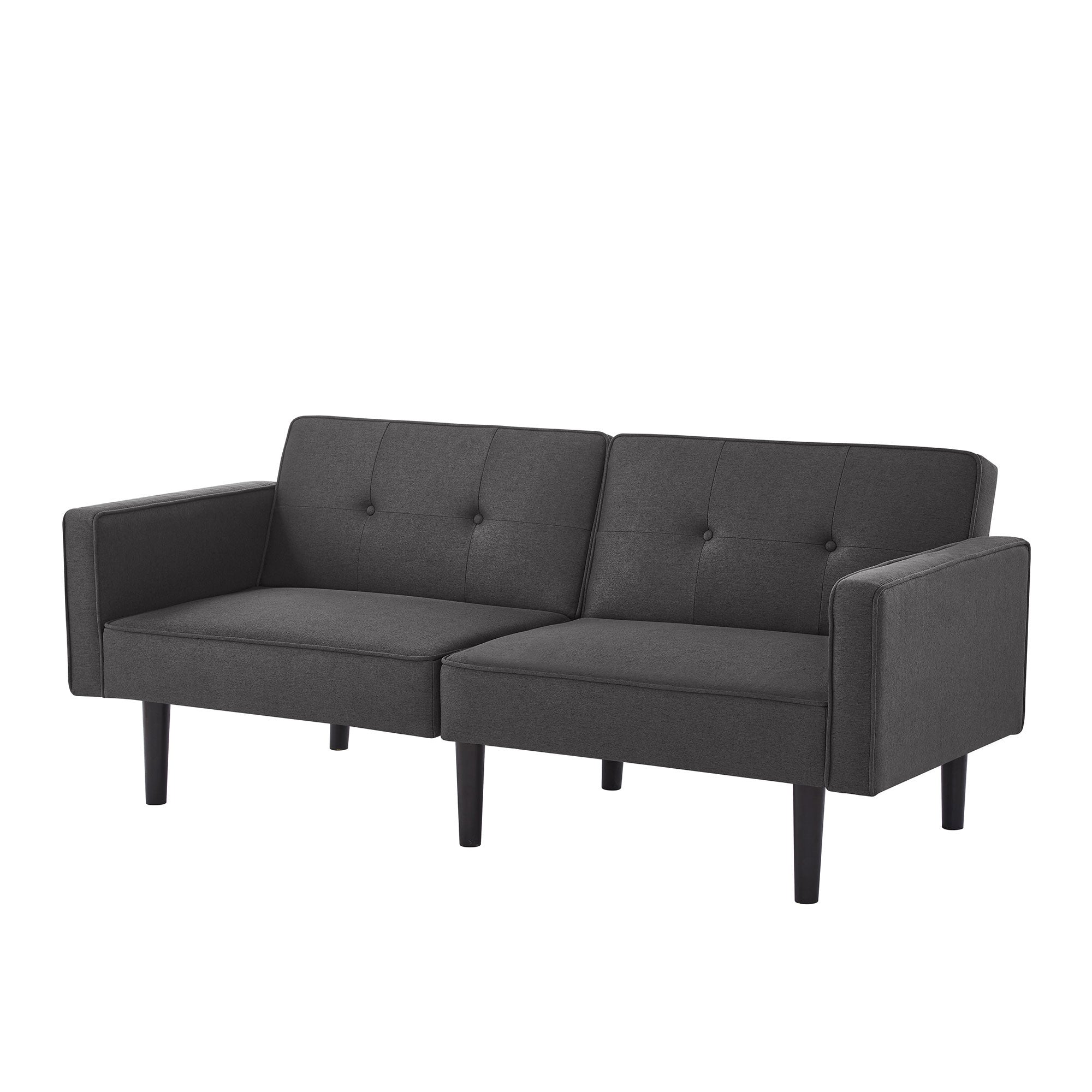 Sofa Bed, Multifunctional 2-in-1, Adjustable Backrests, Cotton Linen Fabric