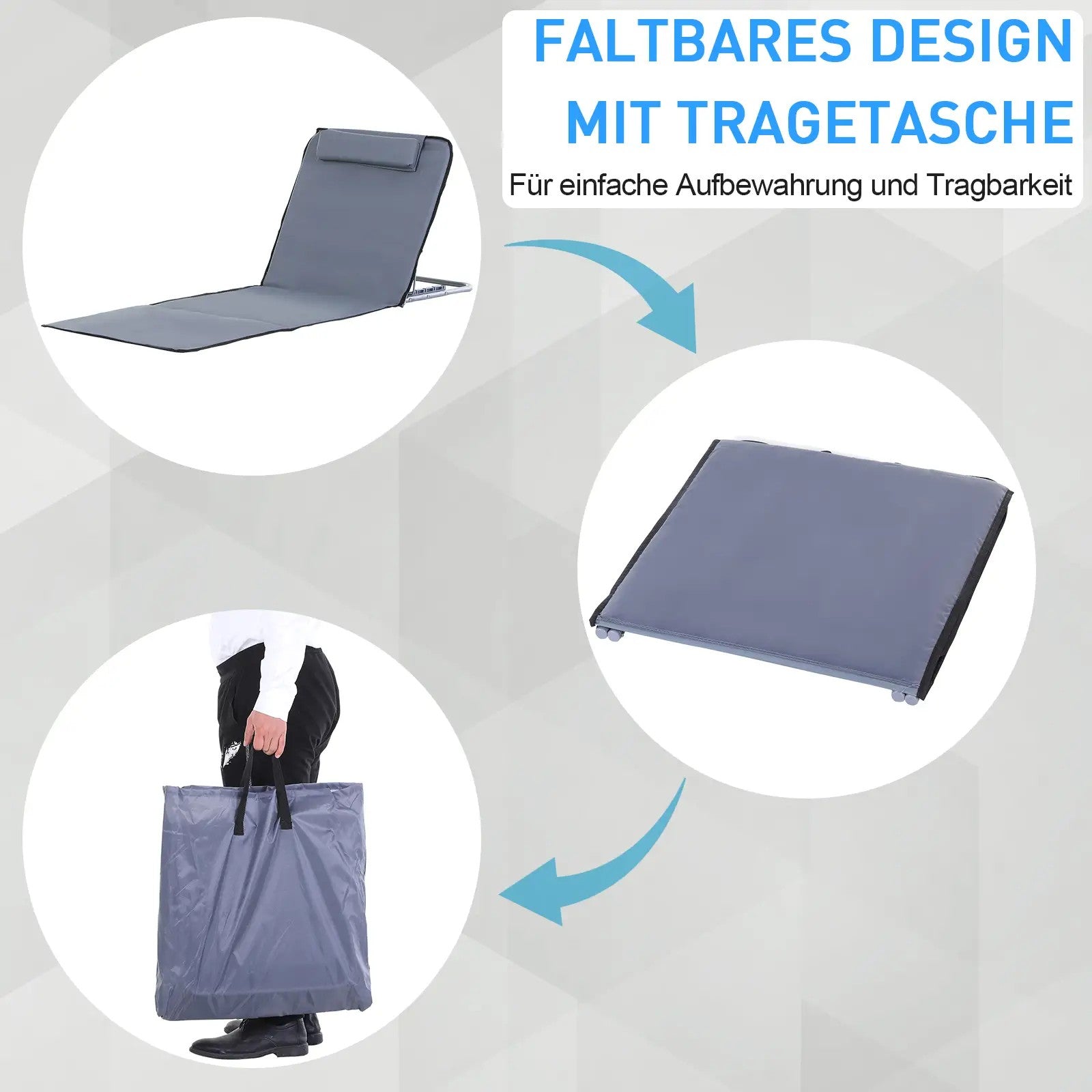 Steel Carrier Bag, Robust Versatile Transport 134x48x36-45cm